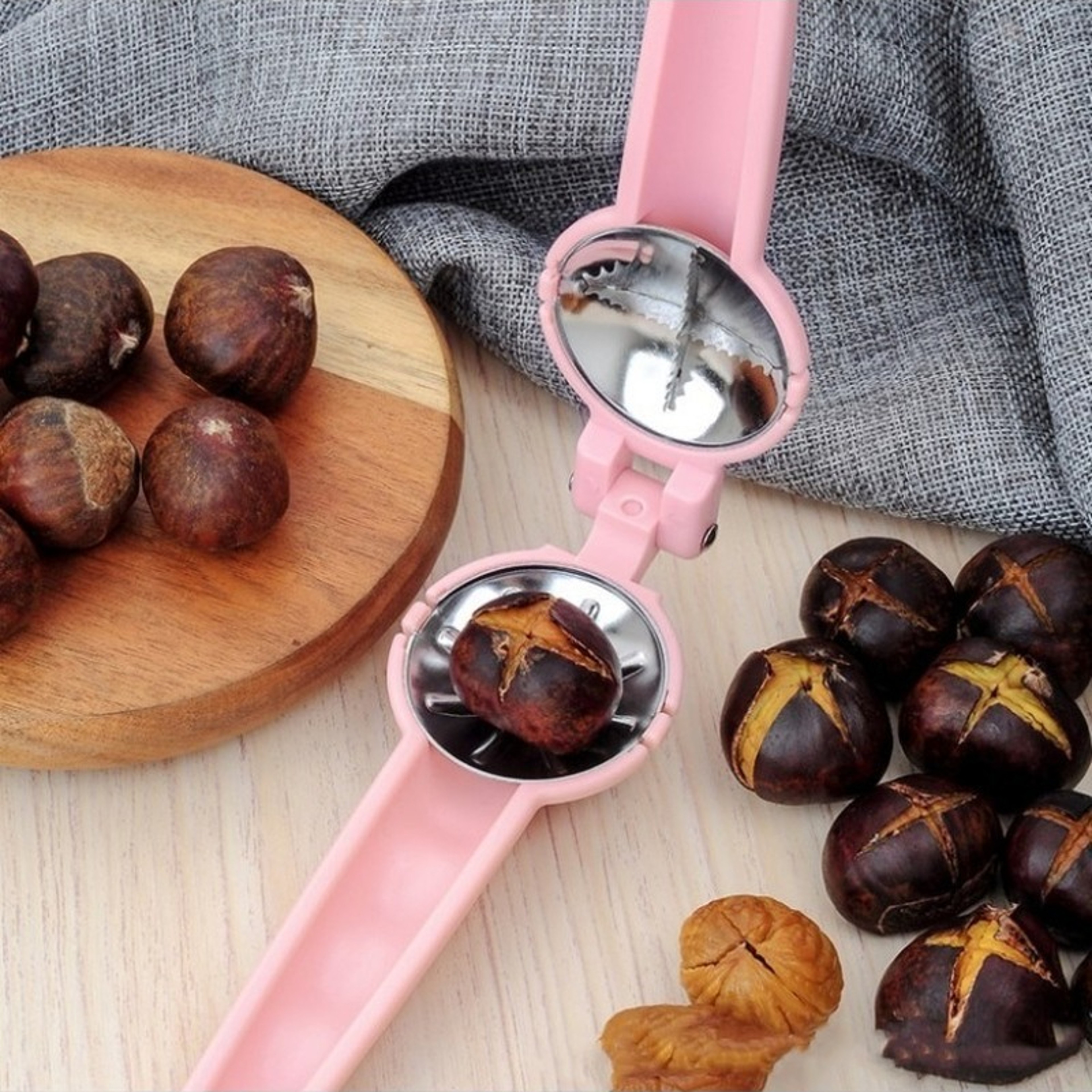Chestnut Nut Cutter Stainless Chestnut Machine Kitchen Accessories Chestnut Opener 5
