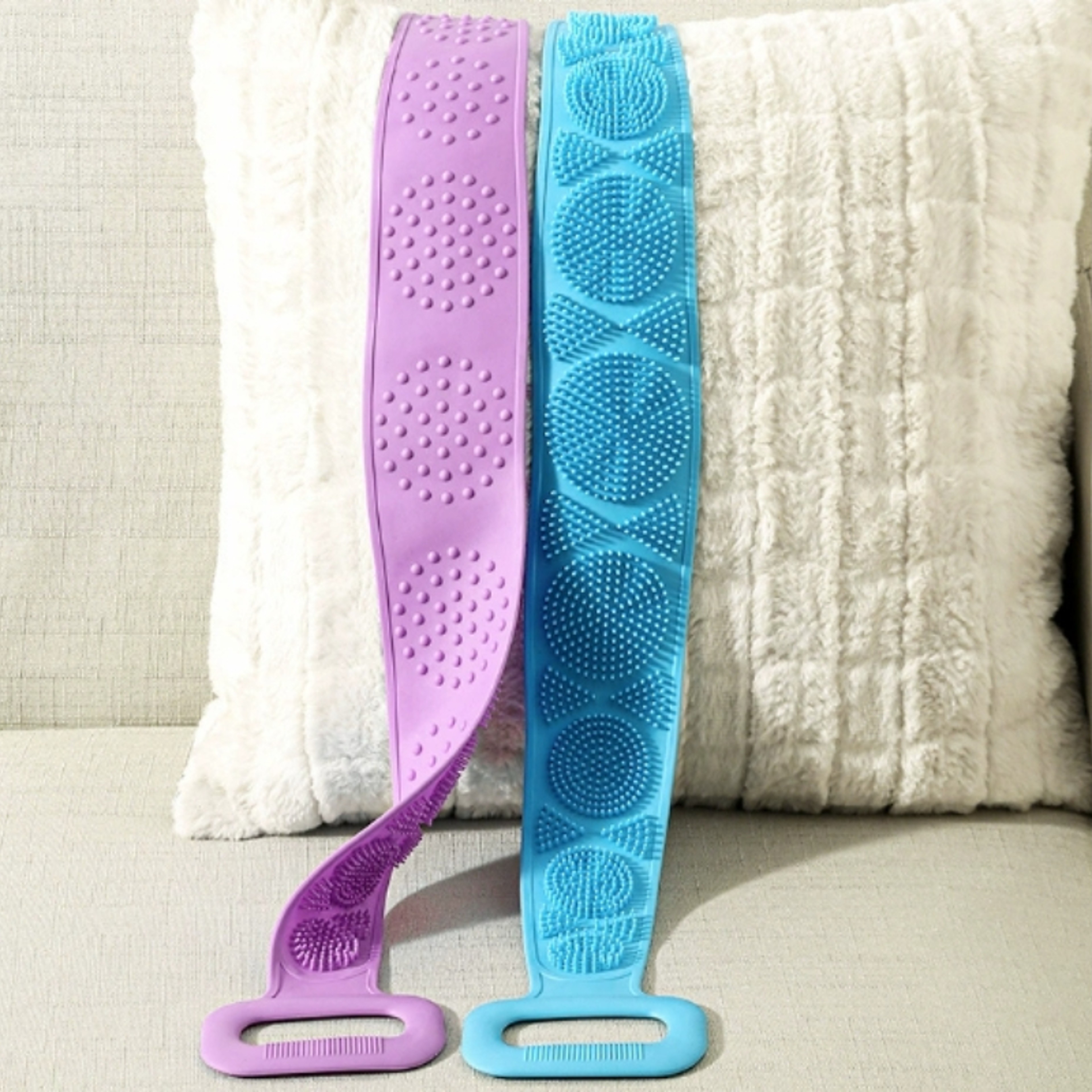 Full Body Bathing Tools Silicone Body Sponge Exfoliating Back Scrubber For Peeling Massaging Relaxi 4