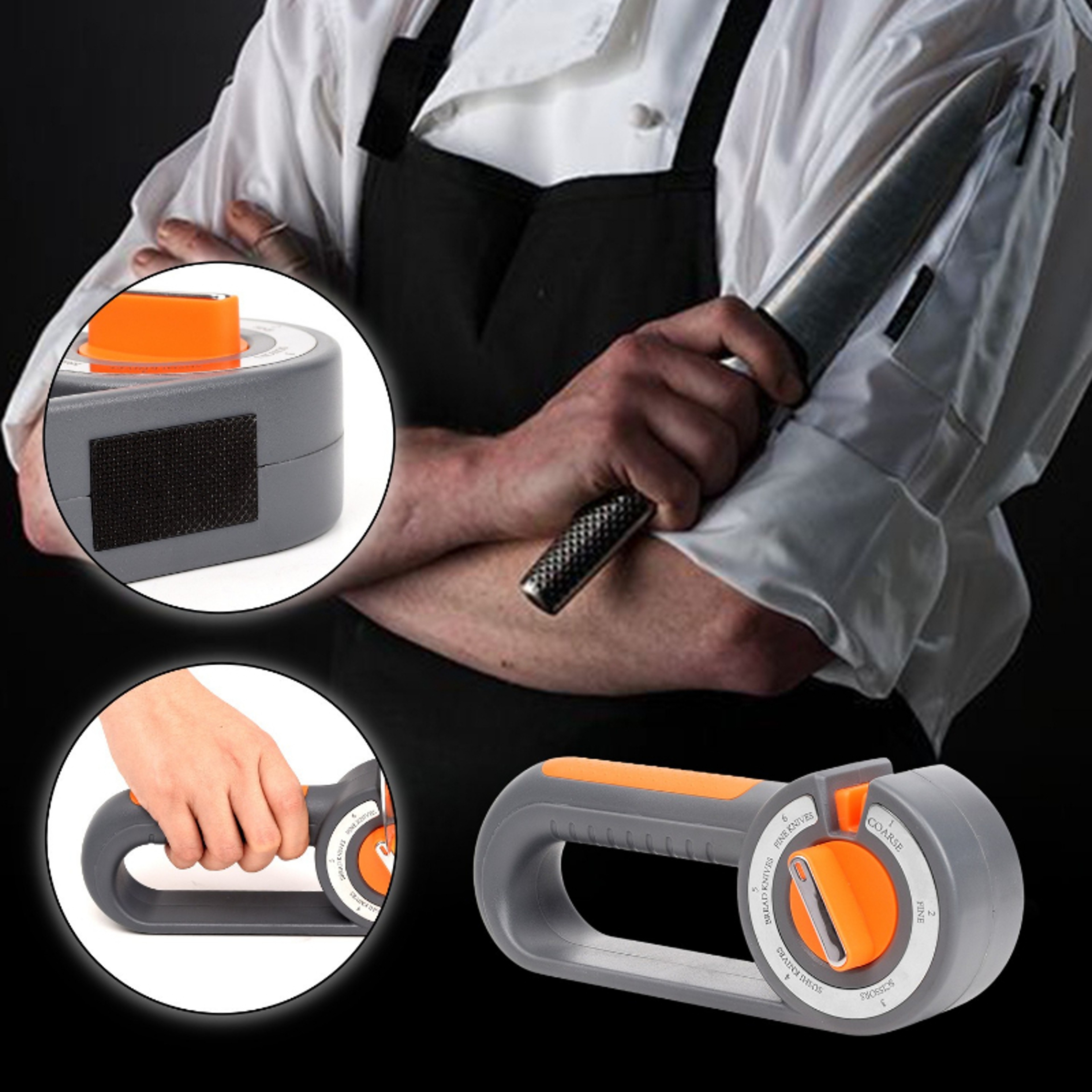 Outdoor Multifunctional Knife Sharpener Adjustable Gears SixinOne Scissors Grinding Tool For Quick  2