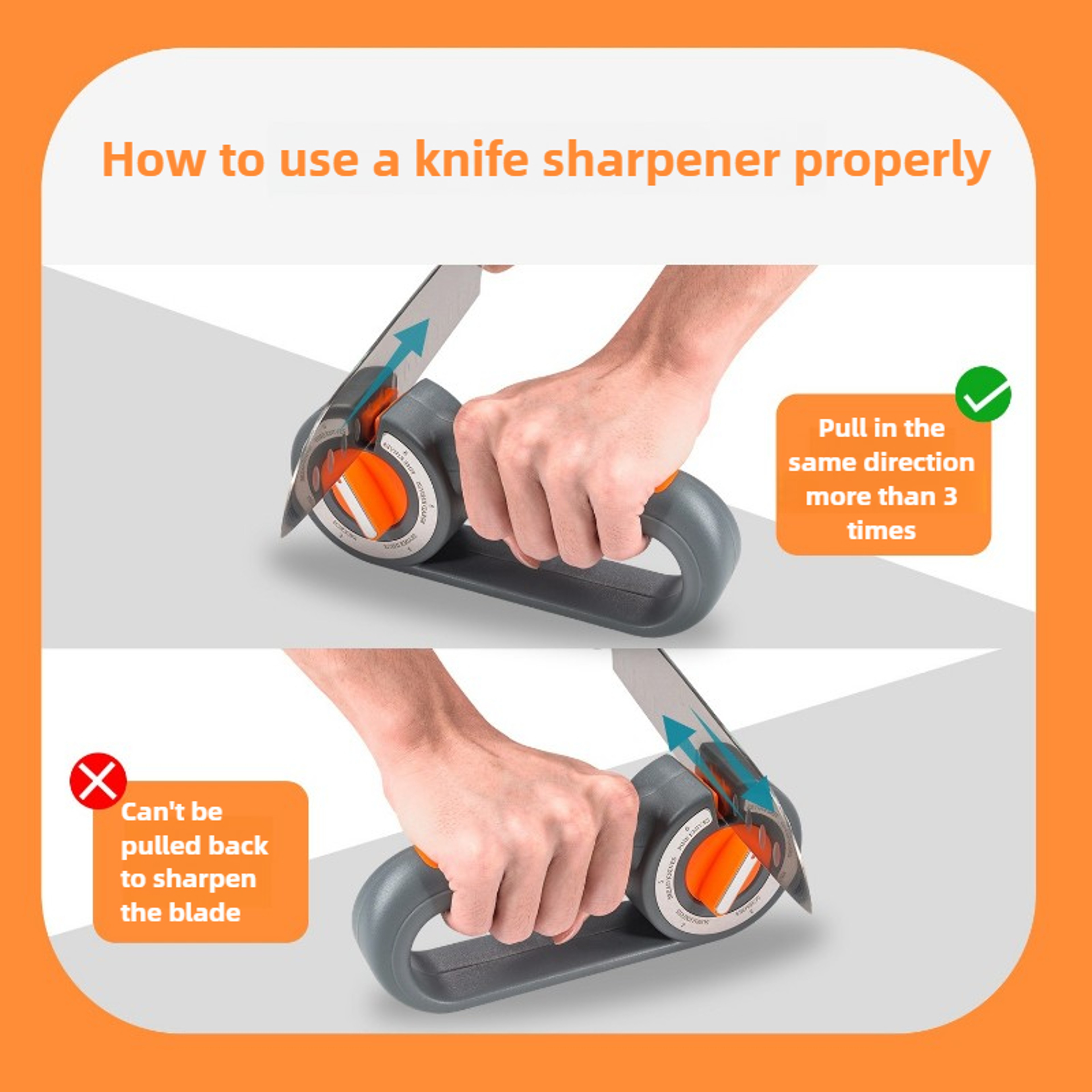 Outdoor Multifunctional Knife Sharpener Adjustable Gears SixinOne Scissors Grinding Tool For Quick  4