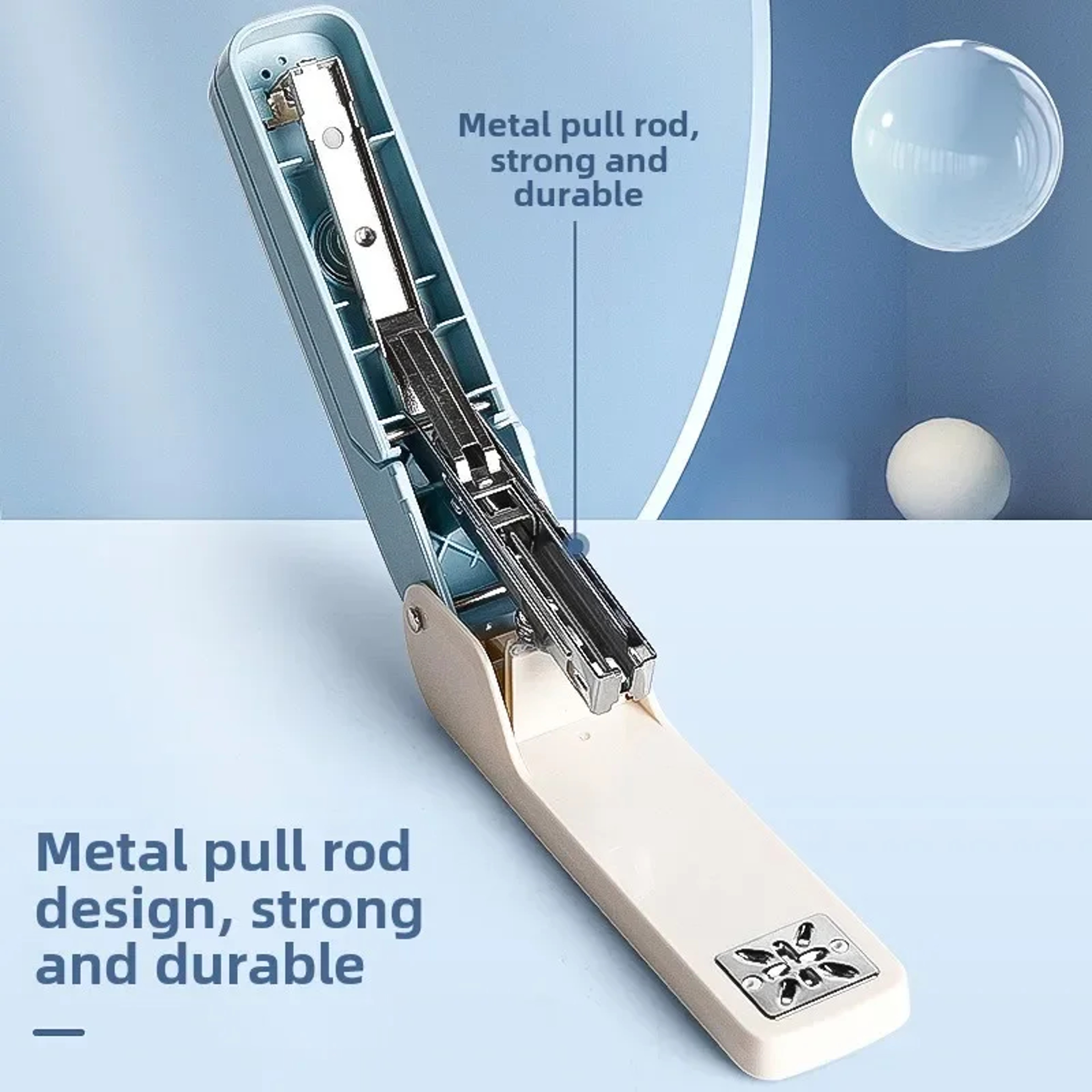 High Aesthetic Value Stapler Rotating LaborSaving Office  Student Stapler For Efficient Use 4