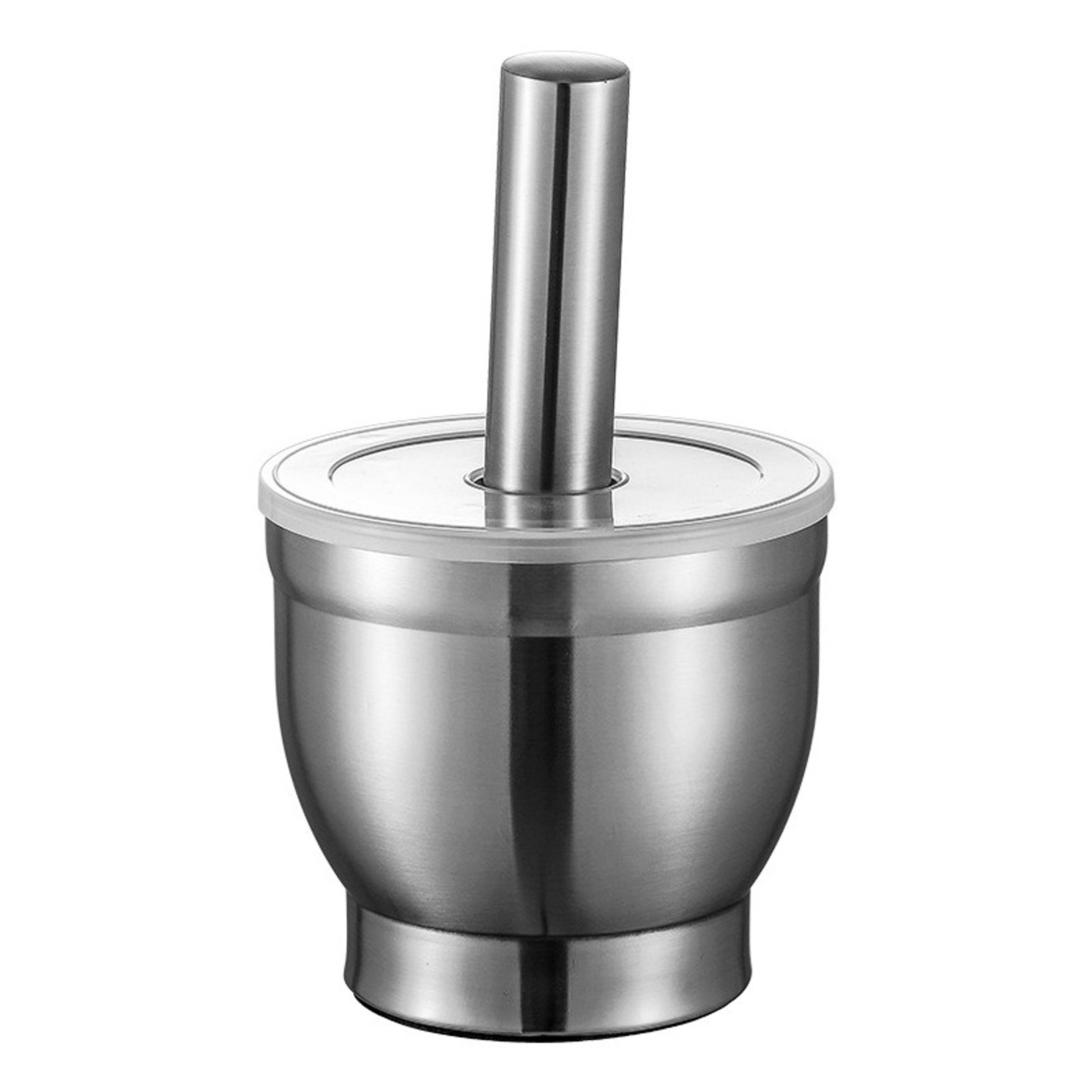 Stainless Steel Manual Garlic Grinder Double Mashers Mini Herb Pepper Spice Mortars For Kitchen 4