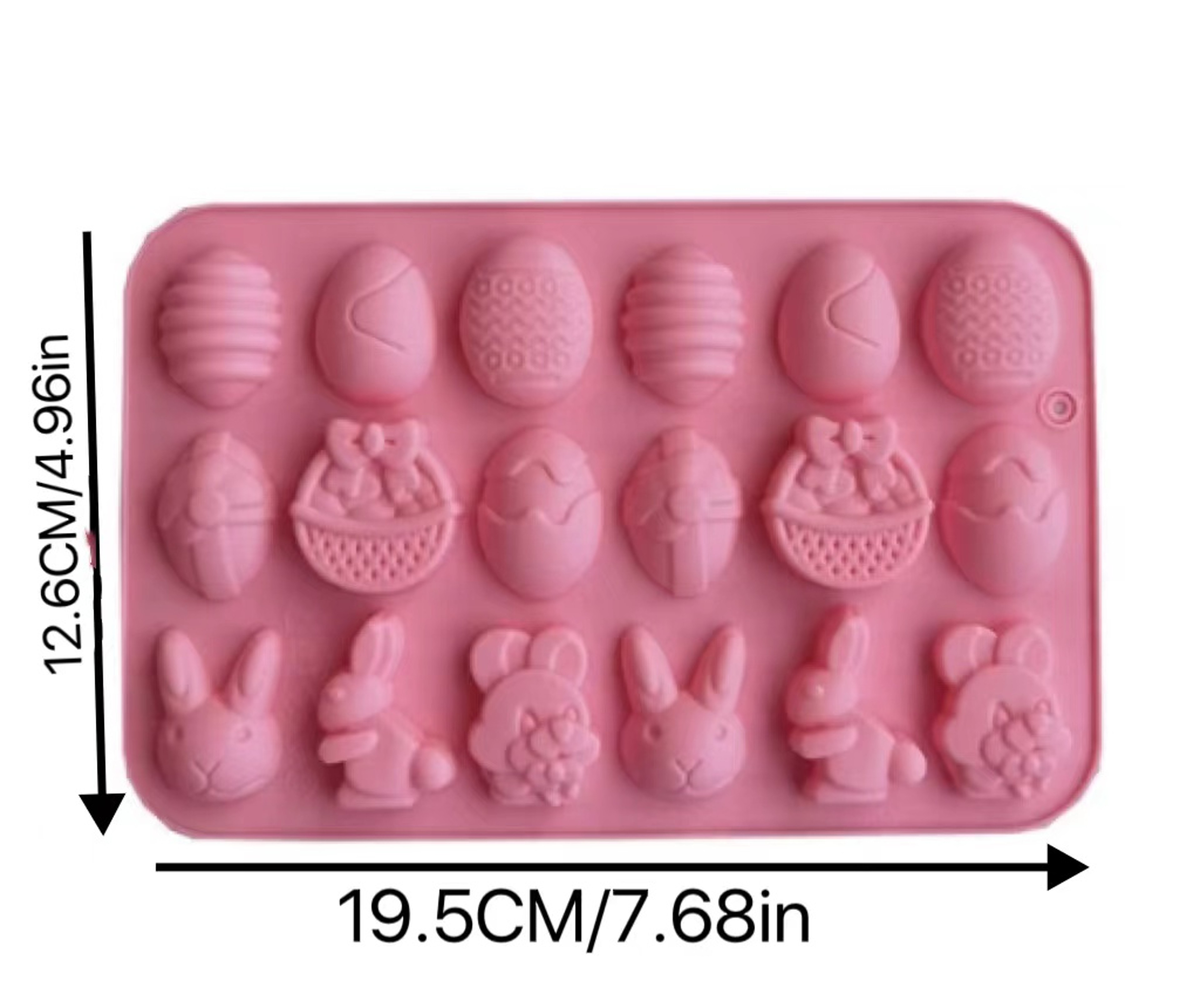 Rabbit Easter Silicone Mold Colored Egg Chocolate Mold For Cake Soap Holiday Decoration 5