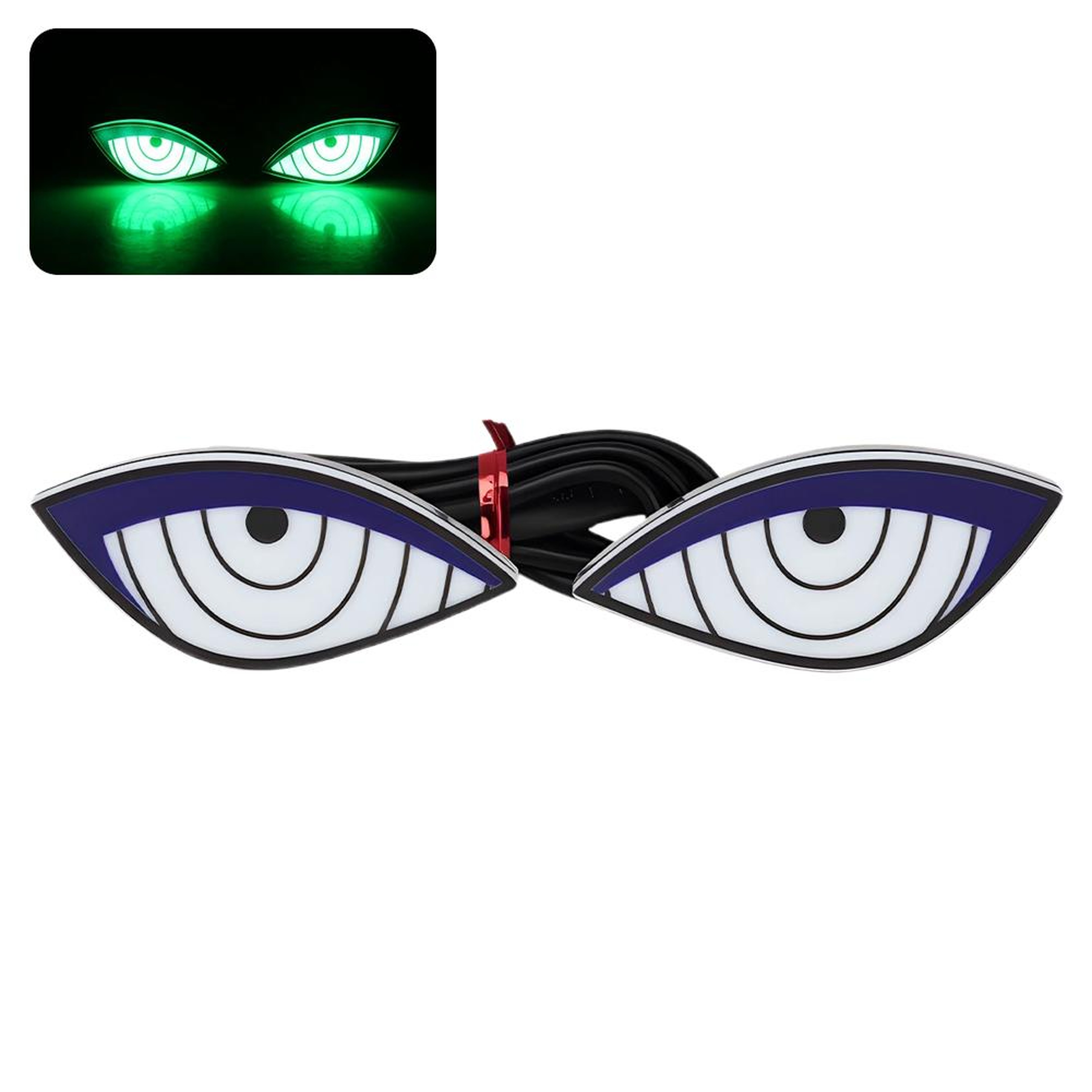 Creative Car Decoration Motorcycle LED License Plate Light Devils Eyes Tail Signal Lamp 9