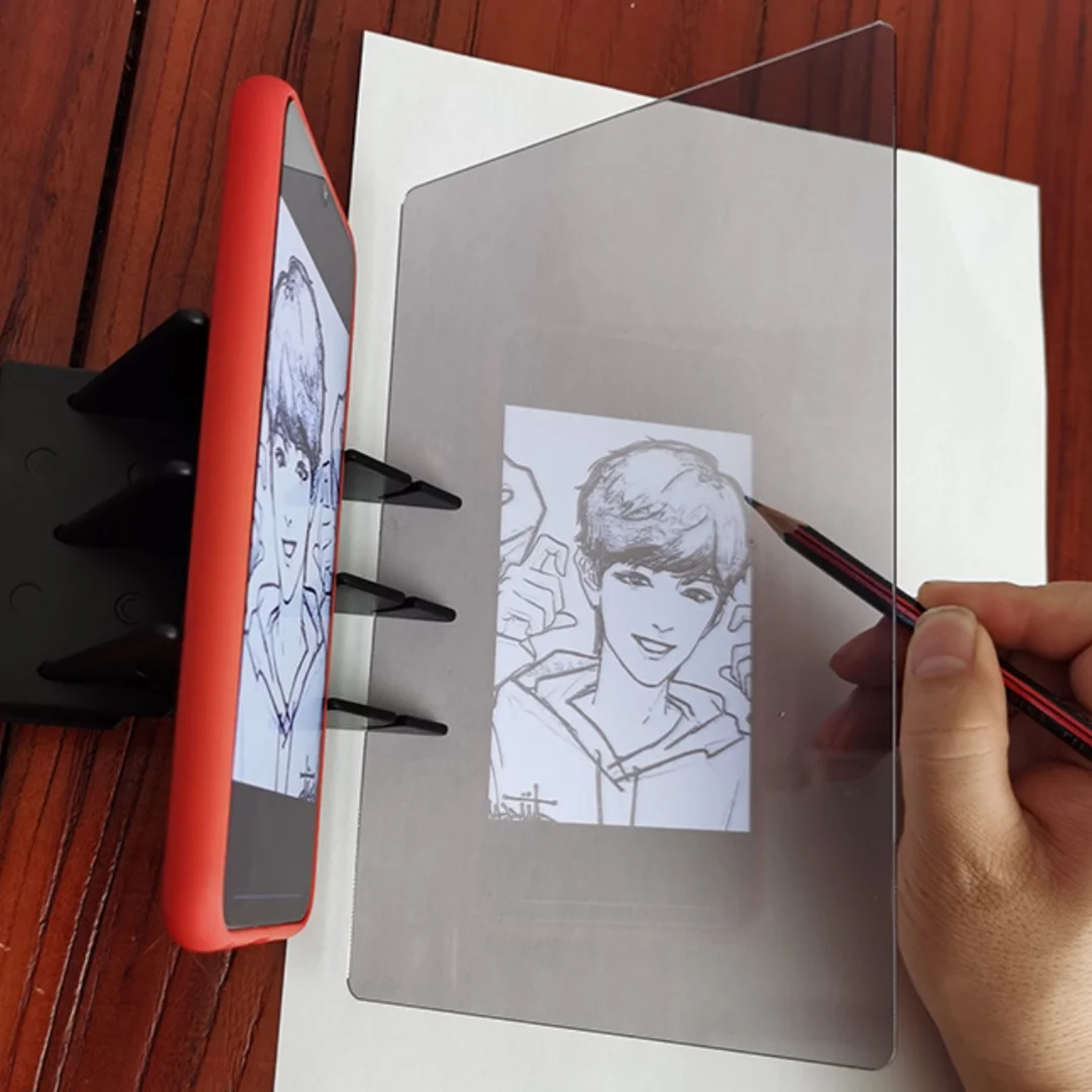 Portable Optical Tracing Board, Optical Clear Drawing Projector for Easy Tracing and Painting – view 2