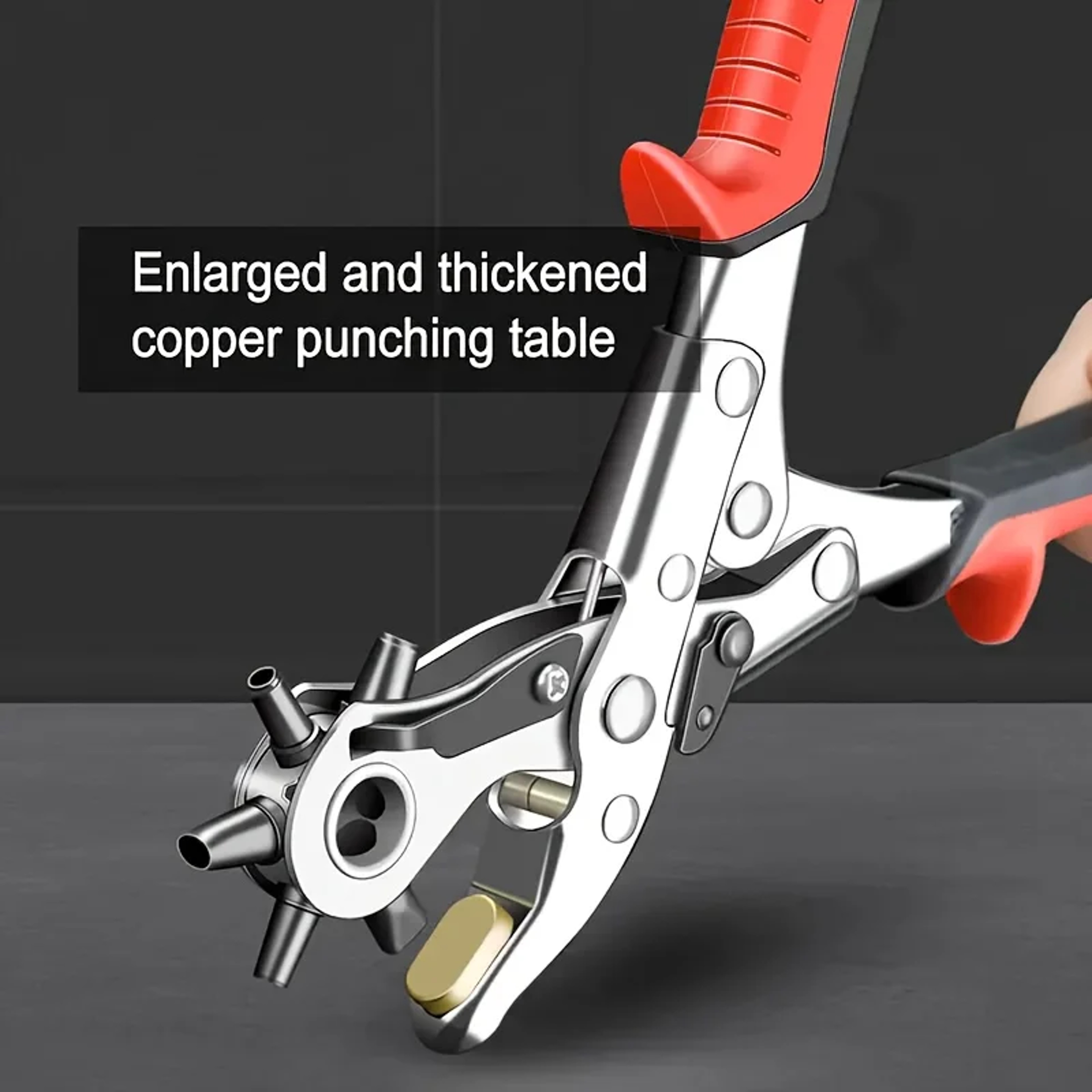 Belt Hole Puncher Tool Leather Punching Tool With Carbon Steel For Crafts  DIY Projects 1