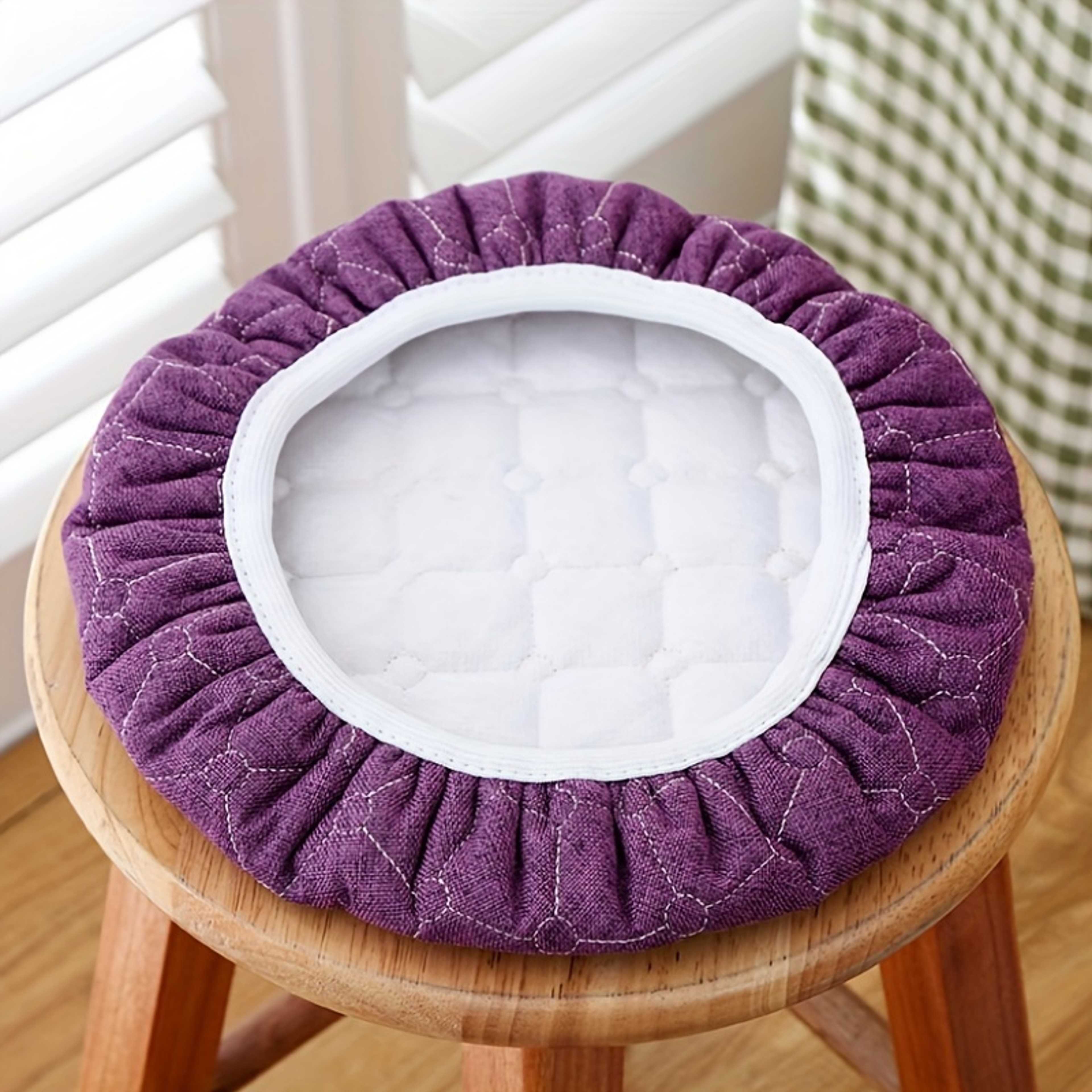 Round Chair Covers, Round Sofa Cushion, Thickened Seat Pad, Four Seasons General Purpose Cotton Stool Cushion – view 3