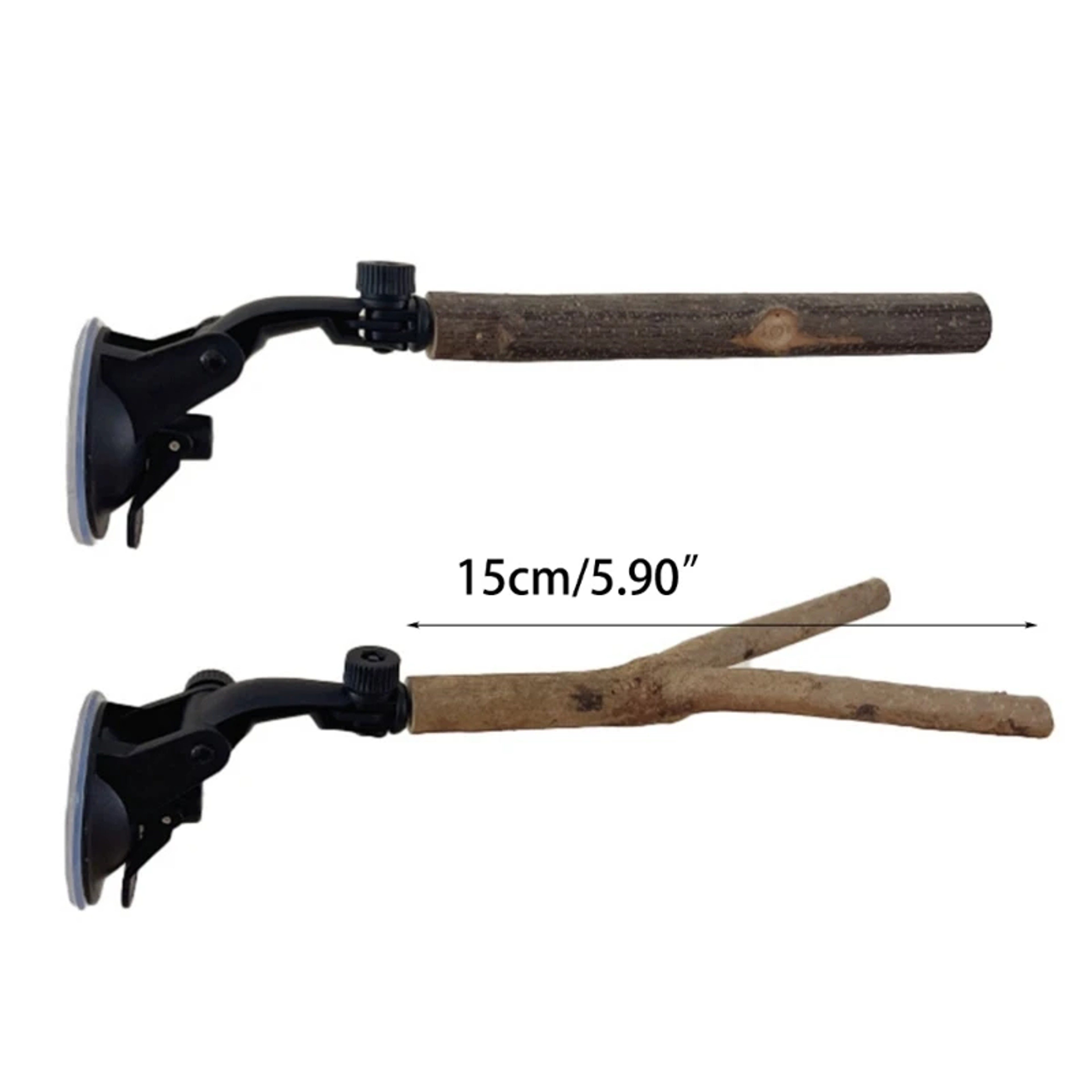 Wood Perch for Parrot Perch Birdcage, Accessories, Suction Cup Stand Toy – view 6