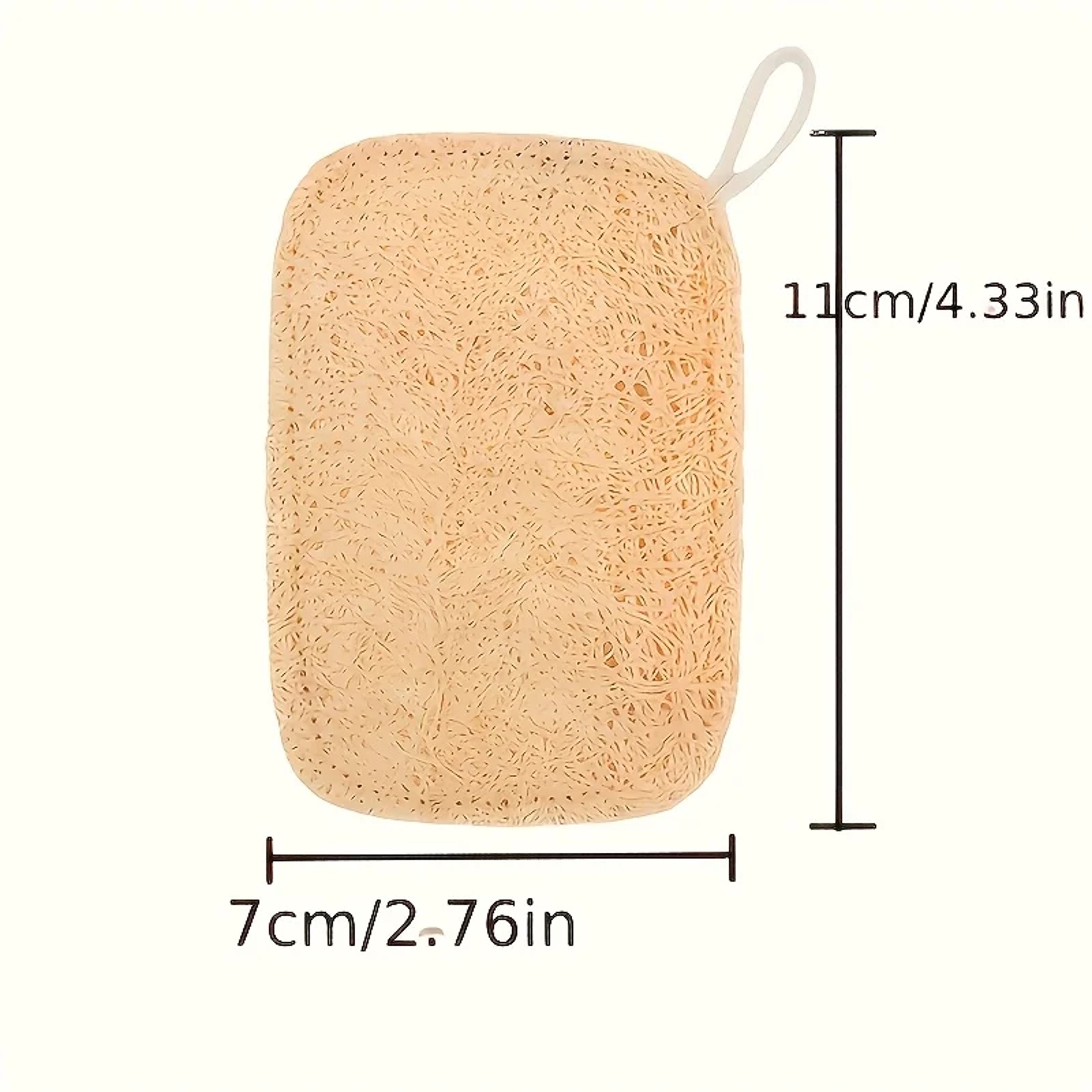 Bamboo Fiber Shower Pads Loofah Sponges Natural Exfoliating Body Scrubber Bath  Skin Care Set 4