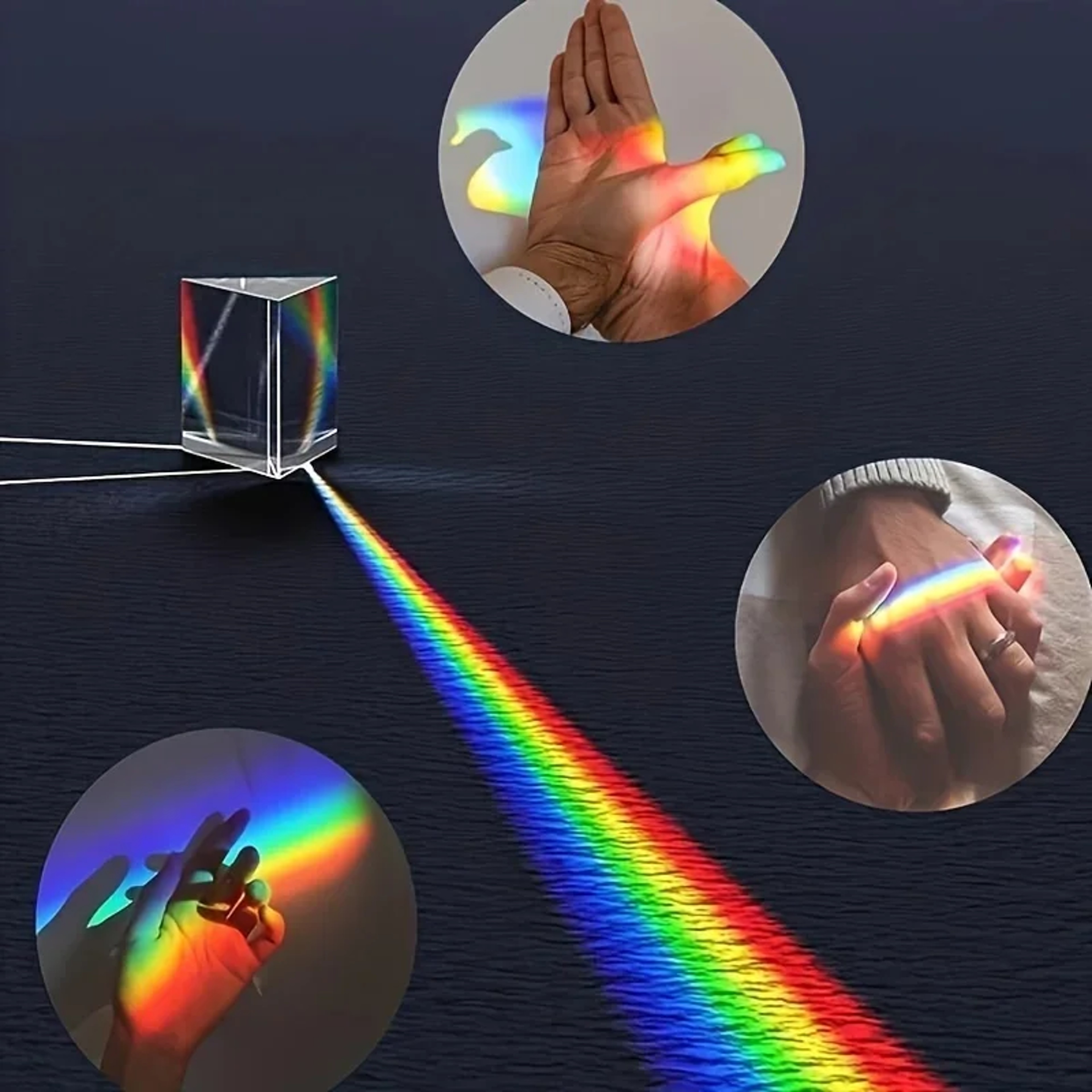 Educational Toy for School Teaching, Triple Prism Glass, Physics Science Toy – view 2