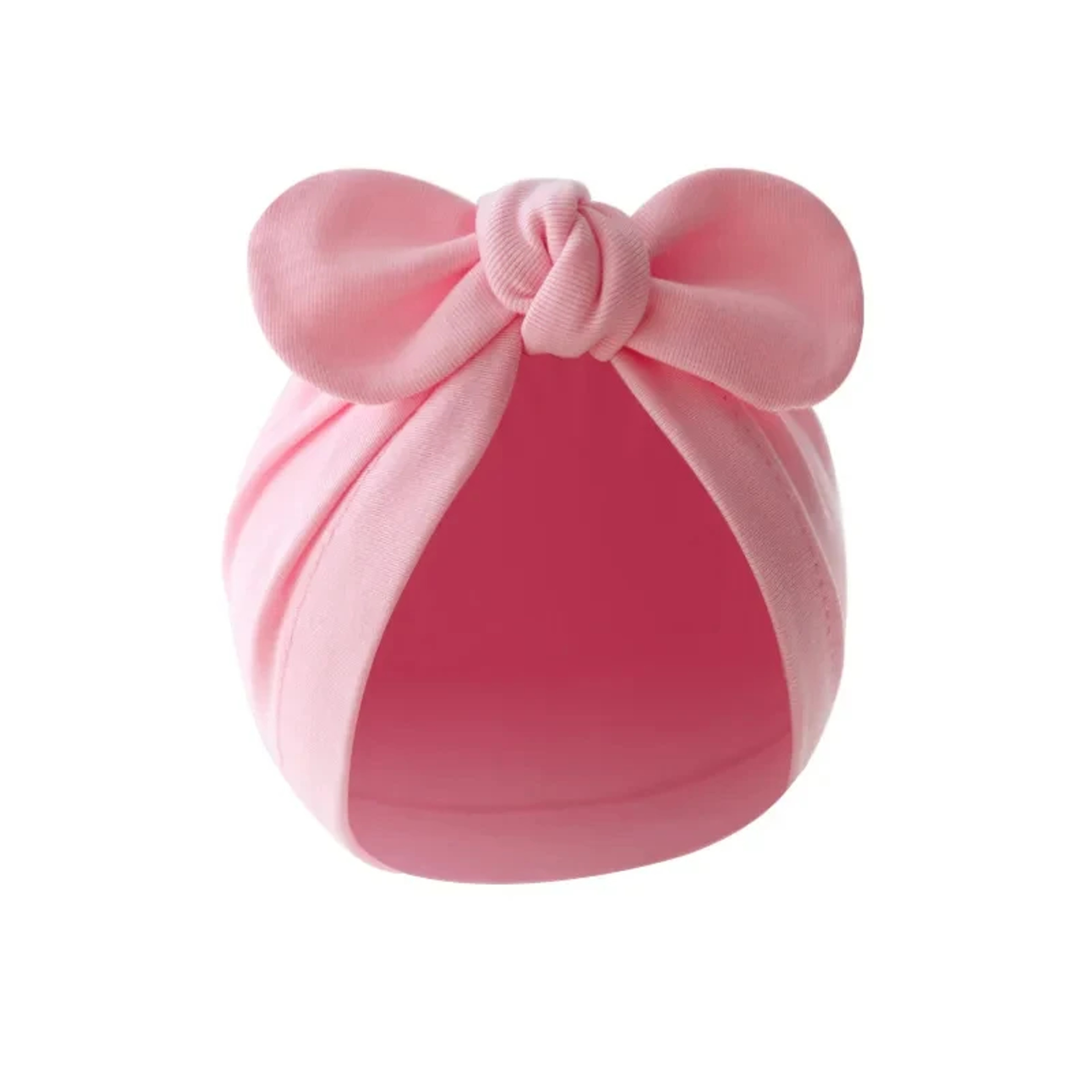 Toddler Cap Baby Accessories, Solid Color Newborn Beanie Cute Bows Turban Hats – view 6