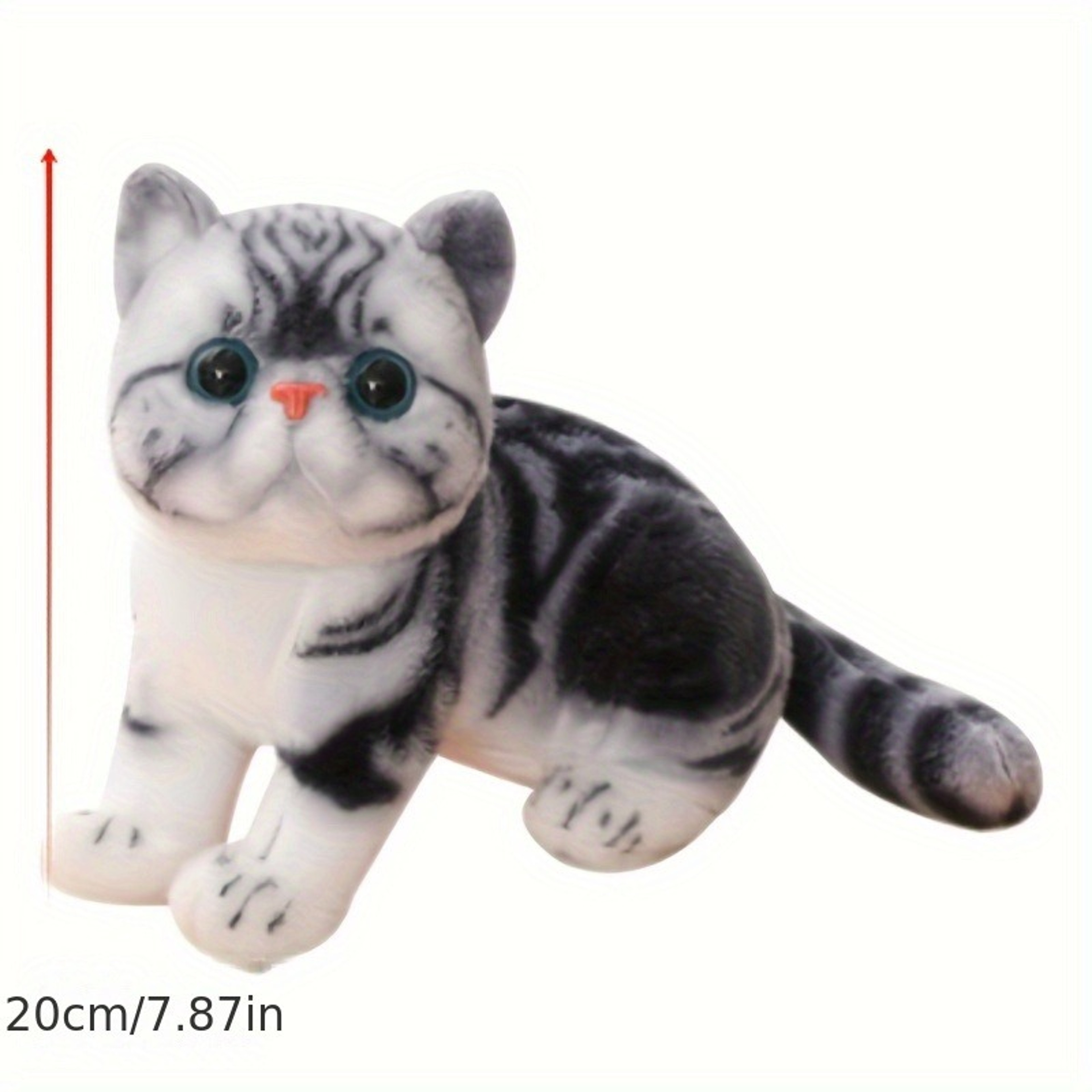 American Shorthair Plush Toy Simulation, Cute Stuffed Lifelike Cat Doll, Pet Toys and Home Decor Gift – view 4