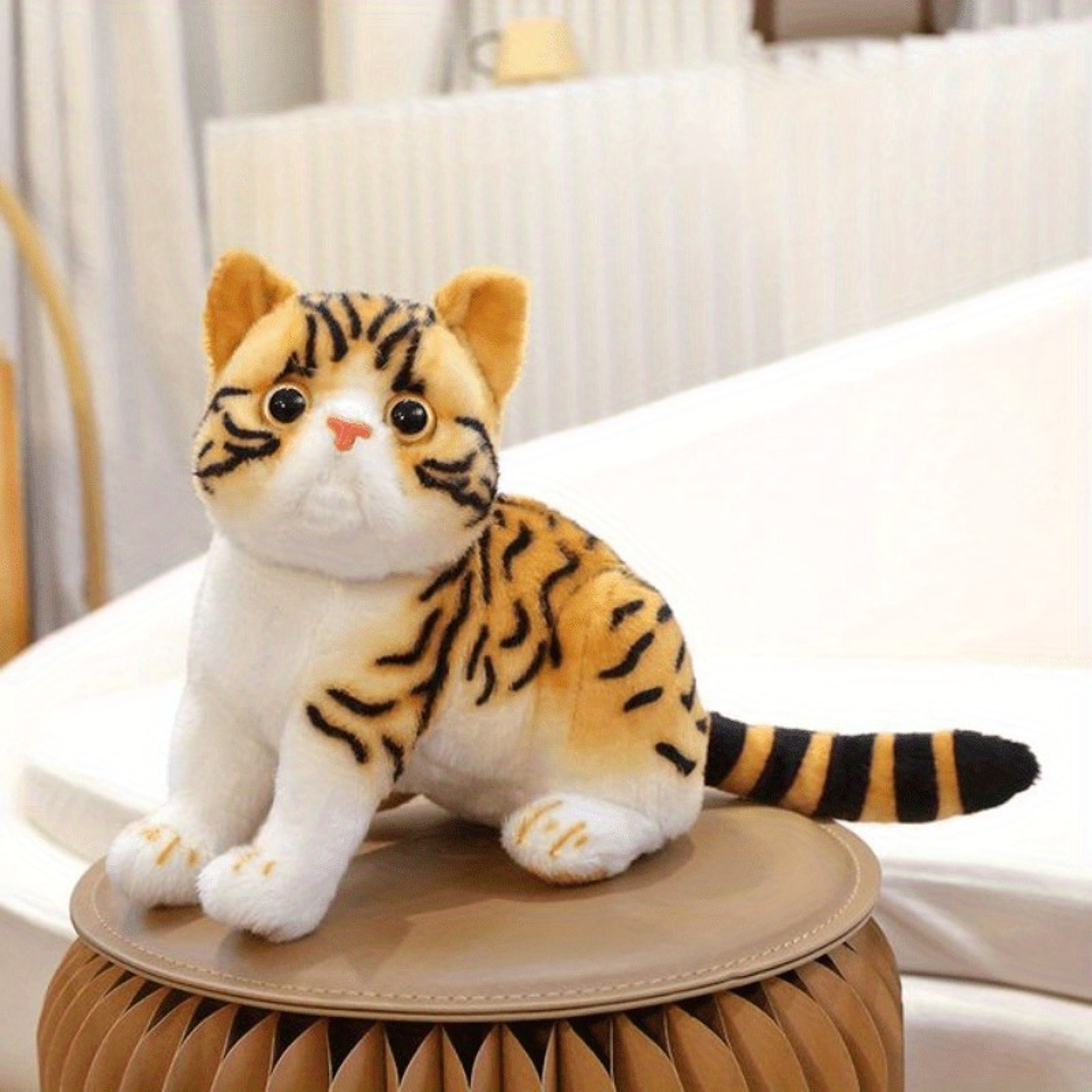 American Shorthair Plush Toy Simulation, Cute Stuffed Lifelike Cat Doll, Pet Toys and Home Decor Gift – view 6