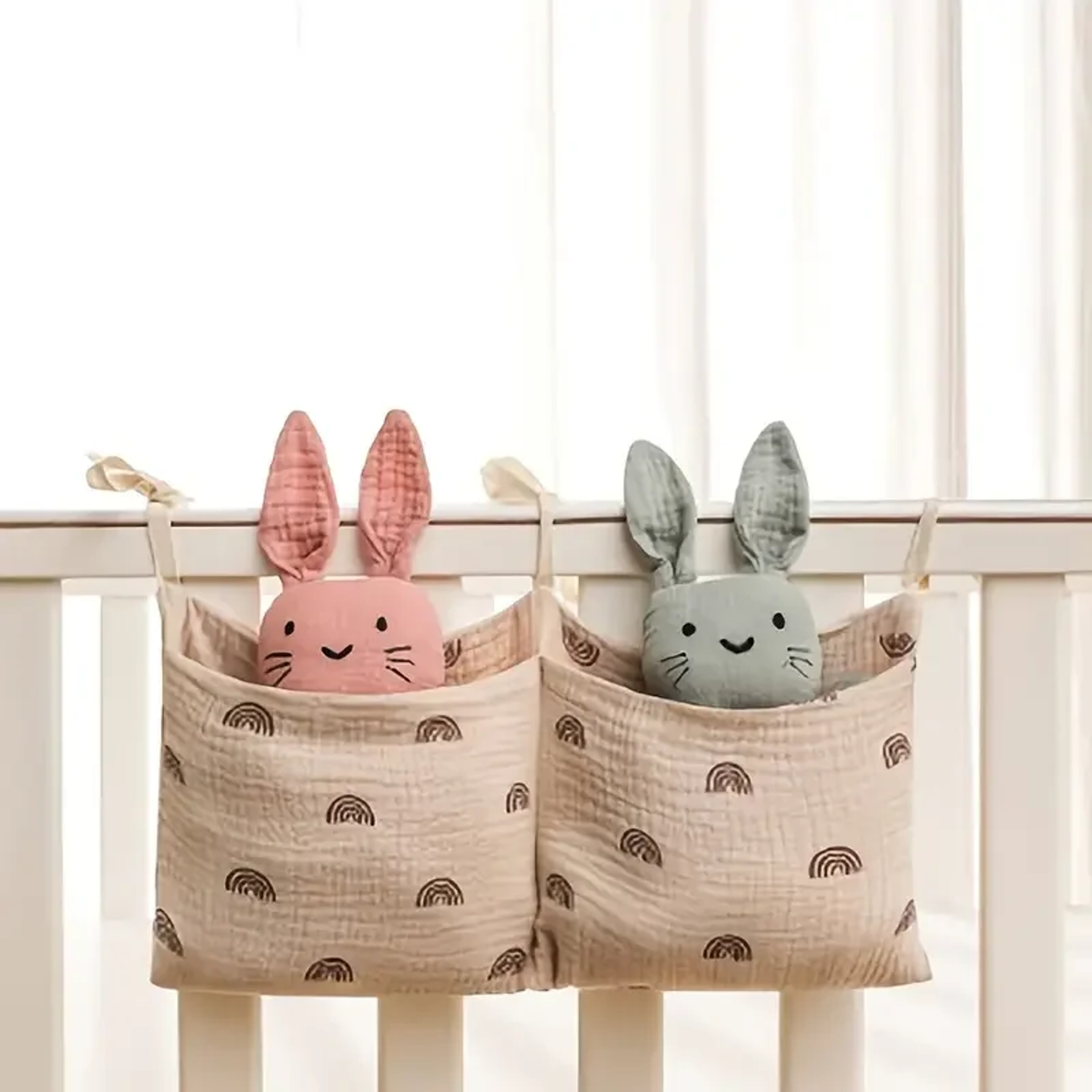 Baby Bedding Diaper Toys Bag, Newborn Bed Headboard Organizer – view 6