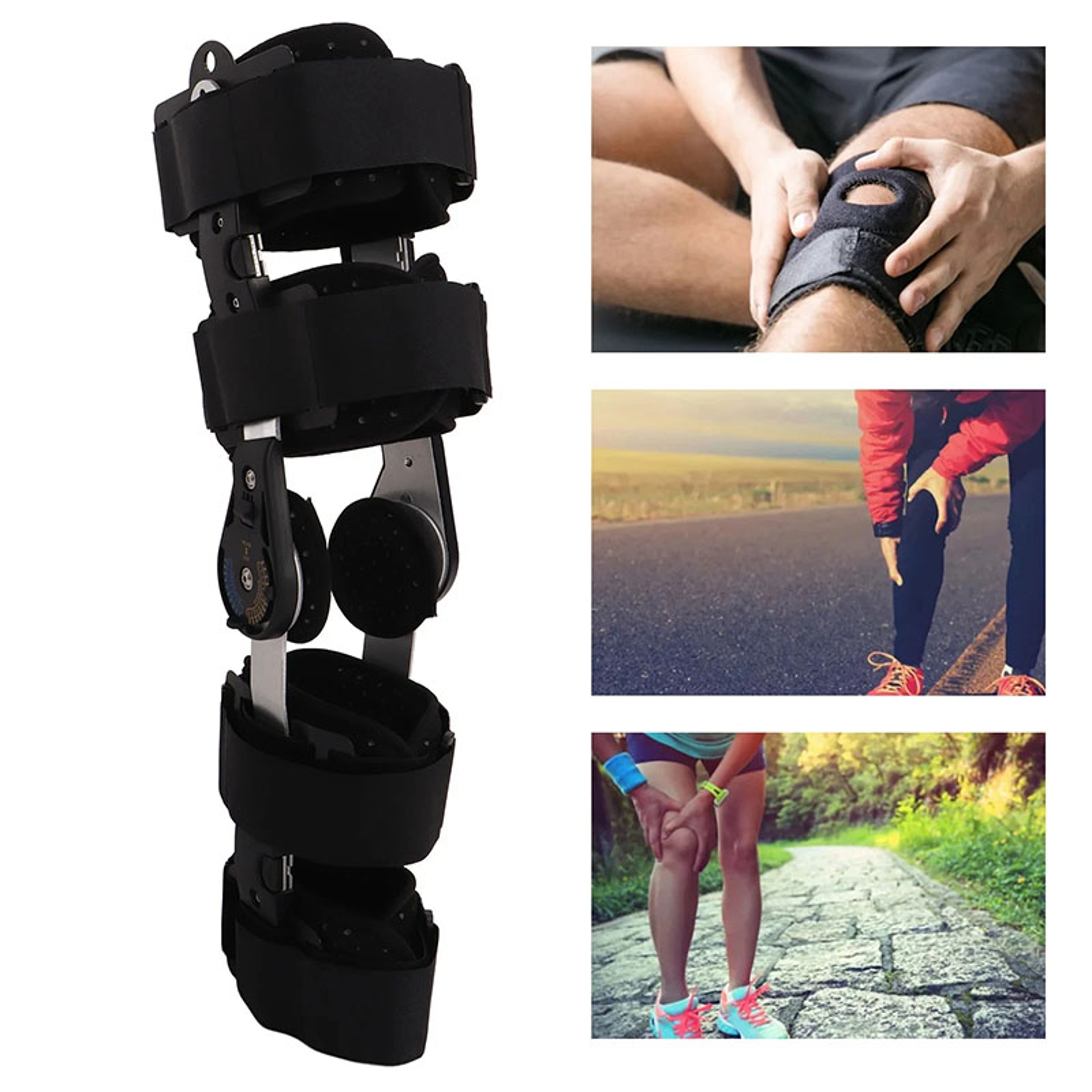 Adjustable Hinged Knee Support Stabilizer For Recovery Of Surgery Injuries 0