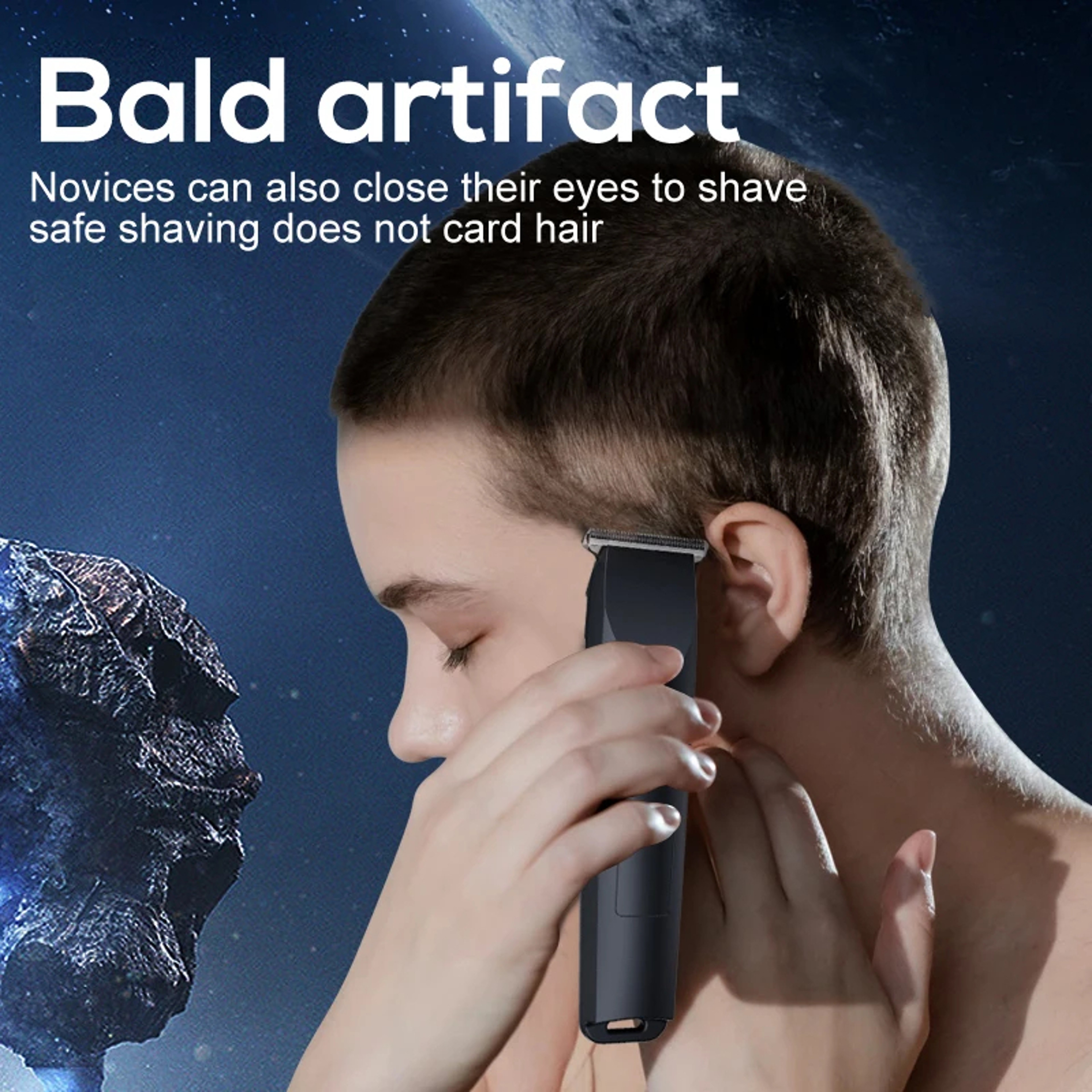 Electric Hair Clipper With USB Charging Adjustable Cutter Head For Hair And Beard Trimming 4
