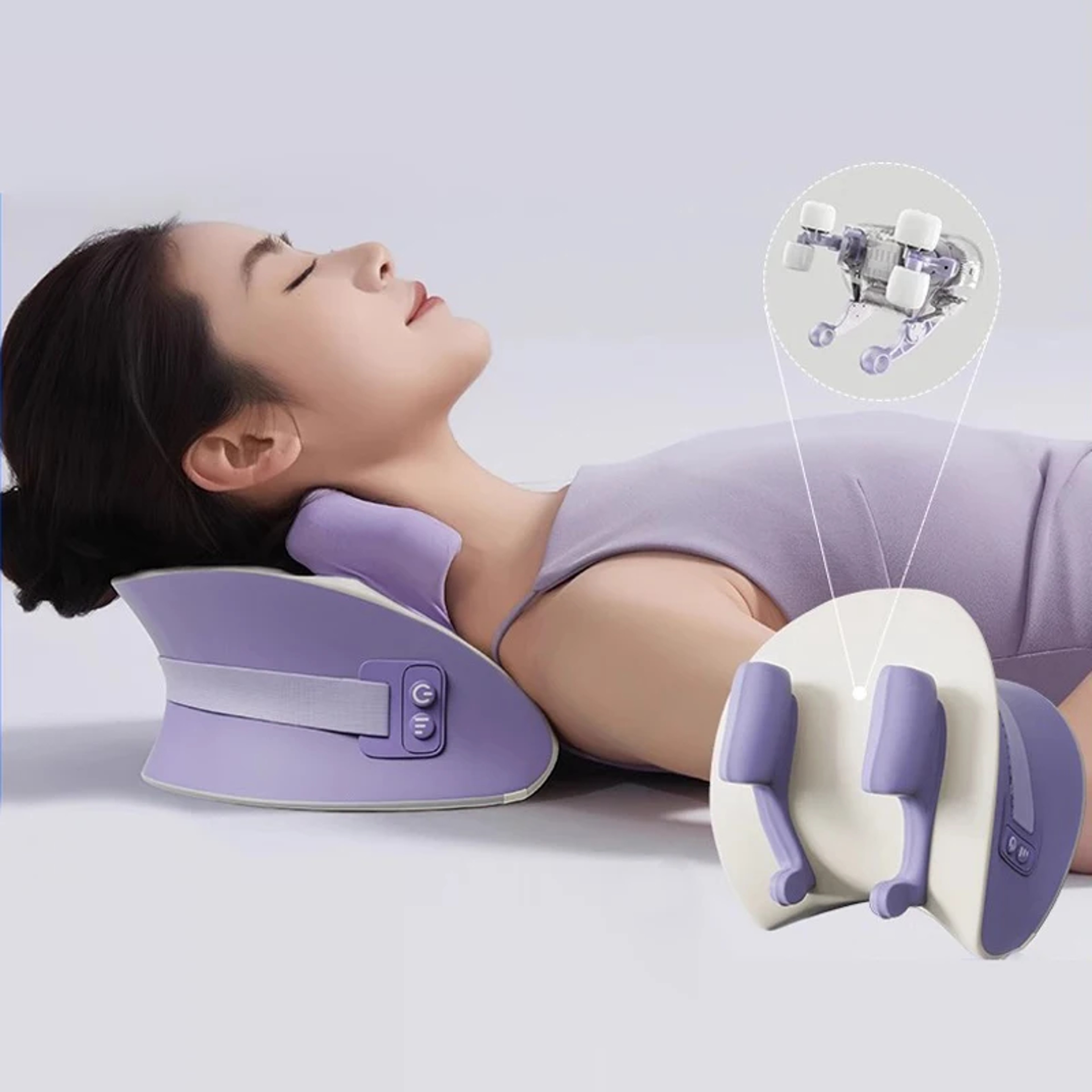 NEW Neck Cervical Massage Pillow Rechargeable, 6D Ergonomic Neck and Shoulder Massager, Knead Waist Leg Trapezius Massag – view 4