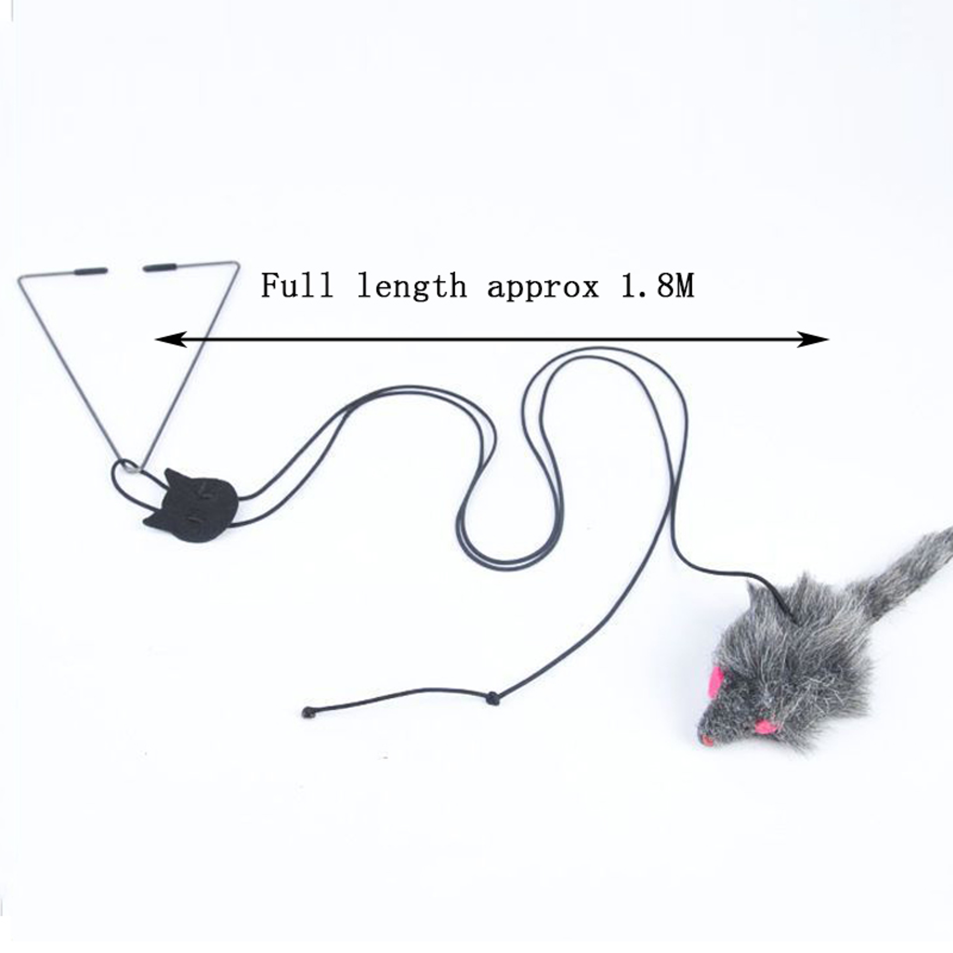 Elastic Clip Door Swing, Hanging Mouse Teasing Cat Stick, Jumping Toy for Cat Relief – view 6