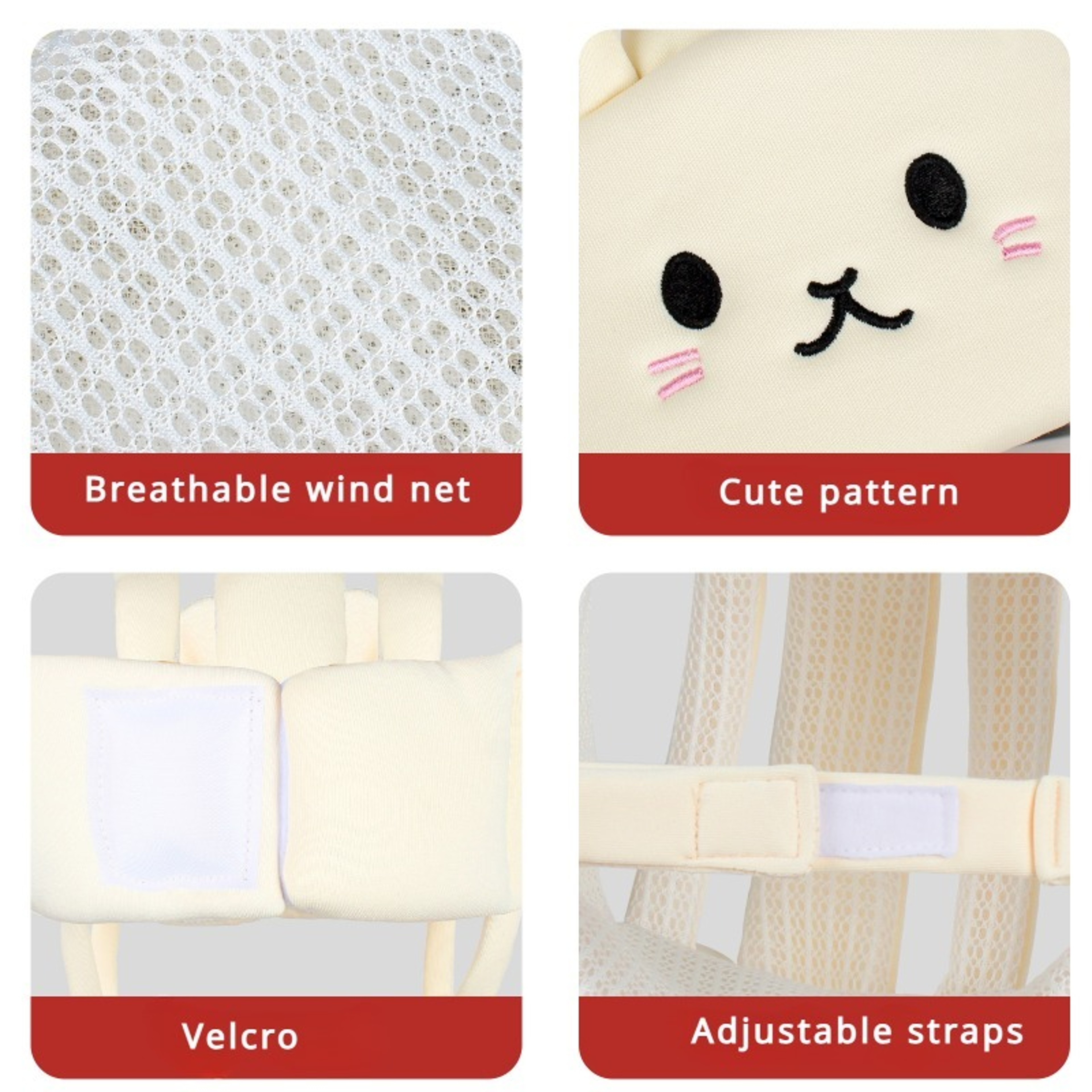 Soft Cushion Baby Head Protector, Kids Baby Helmet for Crawling, Walking, Infant Headguard for Safety – view 4