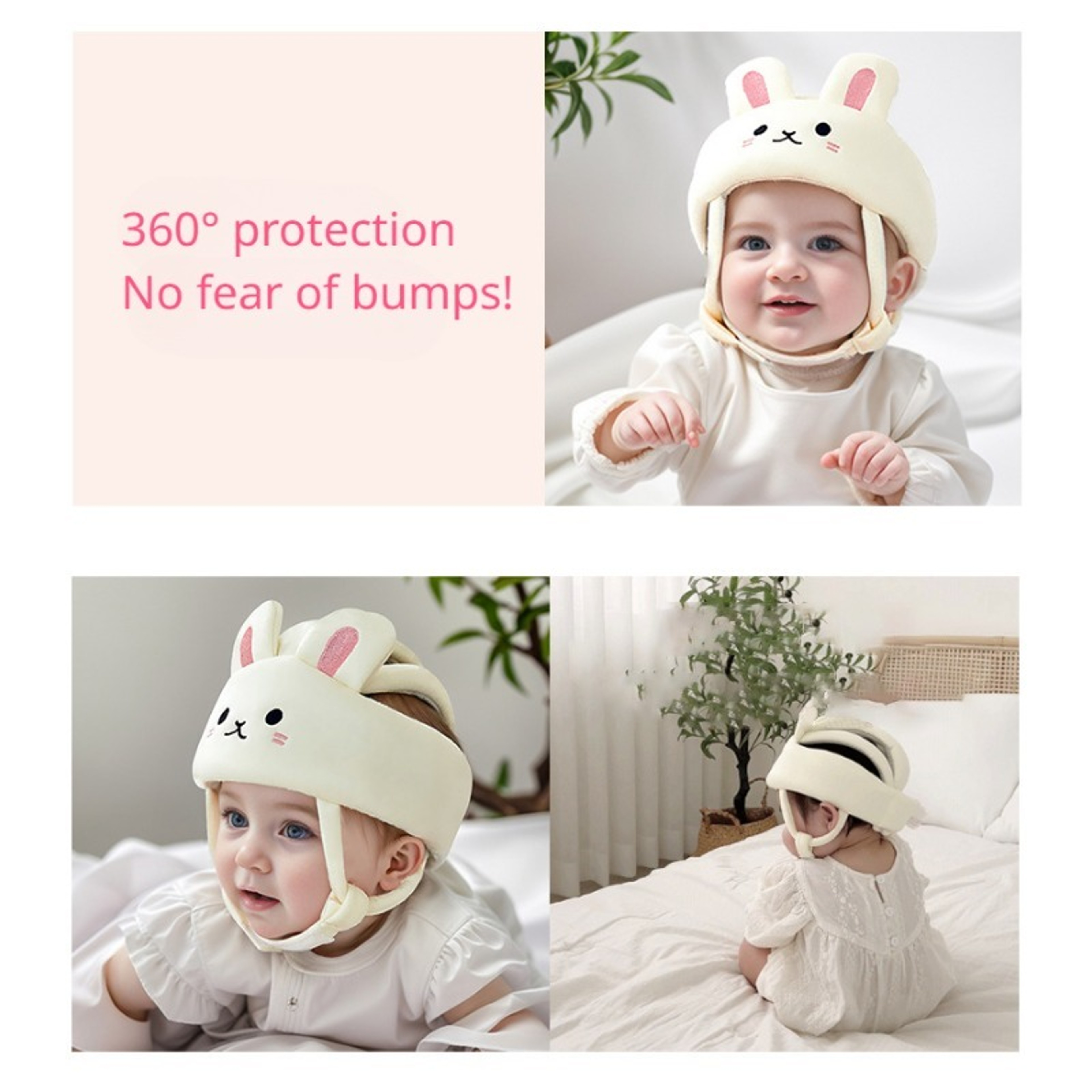 Soft Cushion Baby Head Protector, Kids Baby Helmet for Crawling, Walking, Infant Headguard for Safety – view 5