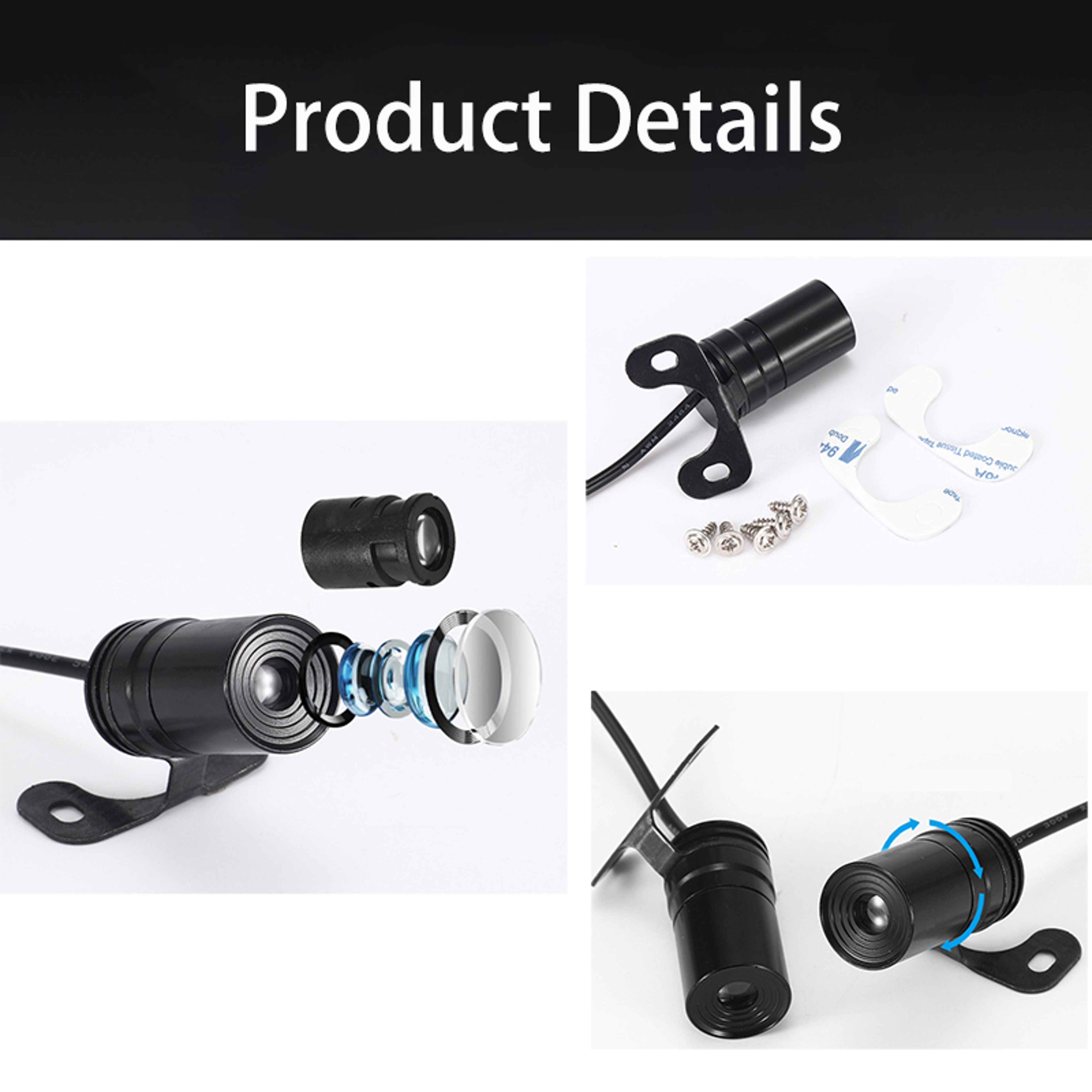 Motorcycle Angel Wings LED Projection Light Electric Car Street Modification AntiCollision Laser Li 5