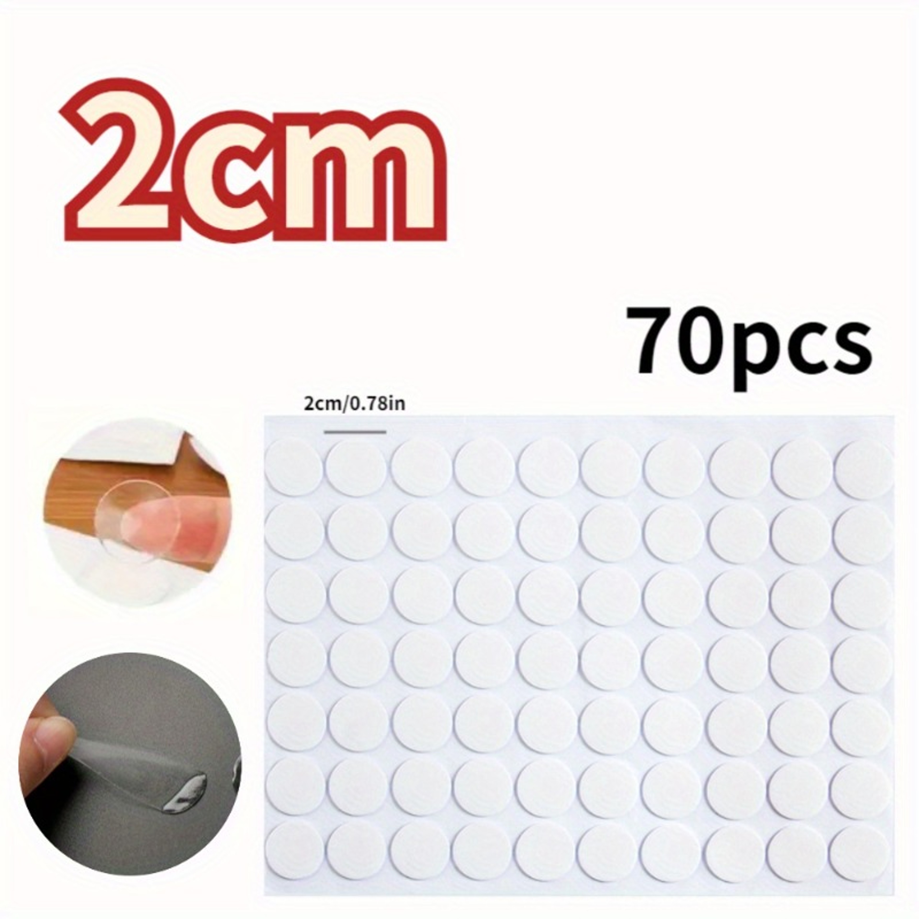 Traceless Dual-Sided Adhesive Tape, No-Residue for Home/Office, Sticks to Plastic/Glass/Metal Surfaces – view 7