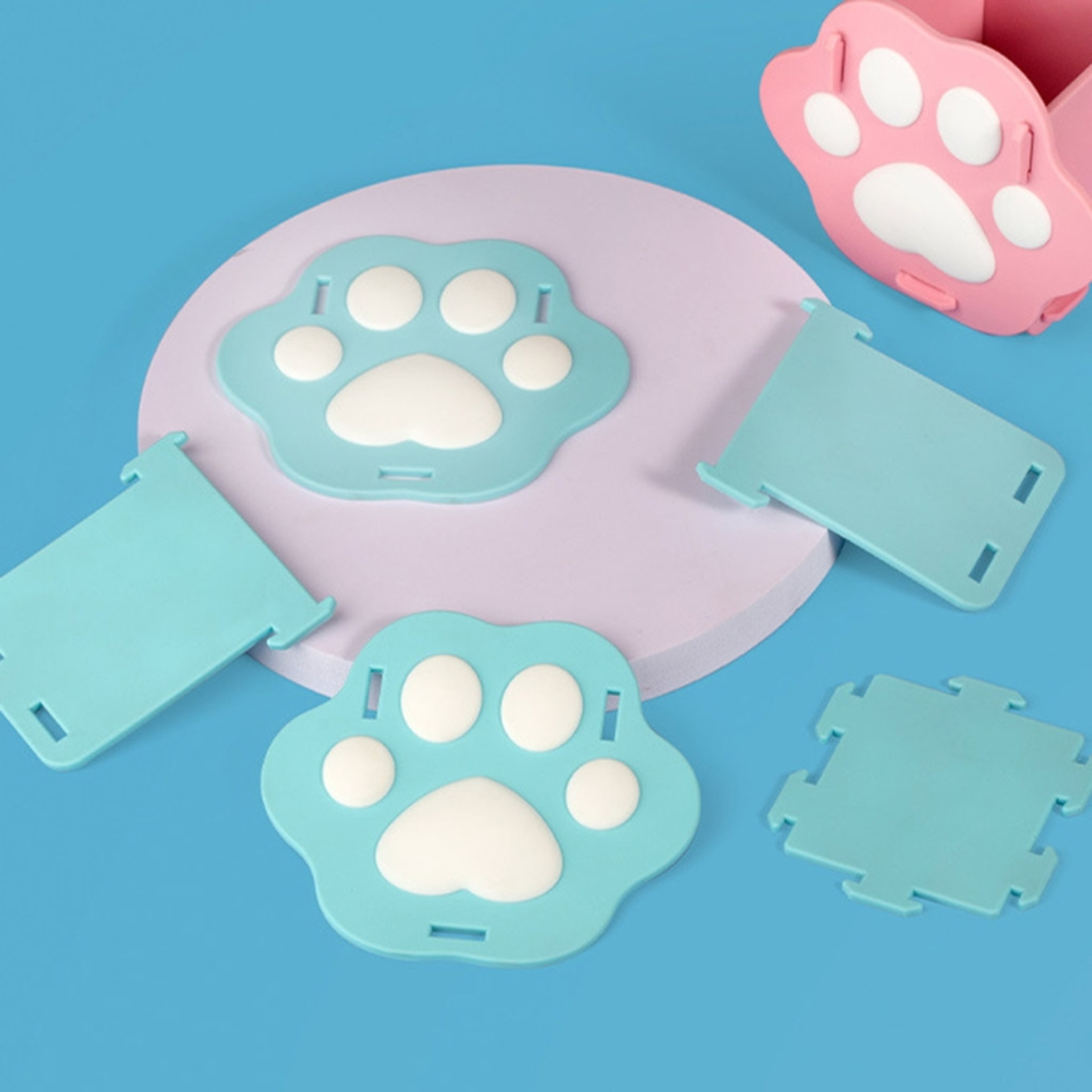 Pen Holder Stationery Holder Cute Cat Paw Desk Organizer For Office 3