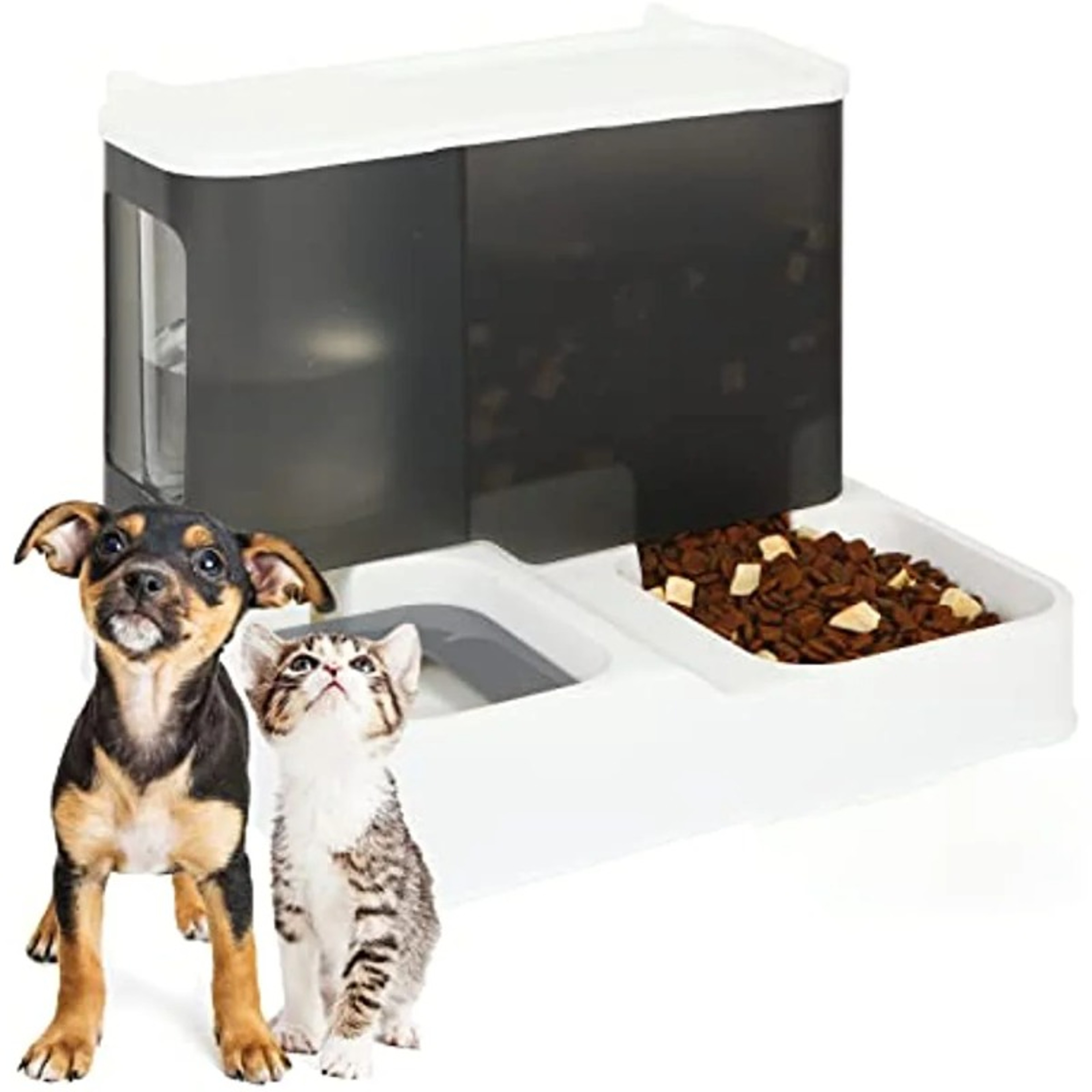 Automatic 2in1 Pet Feeder Keep Your Cat And Dog Hydrated And Fed 3