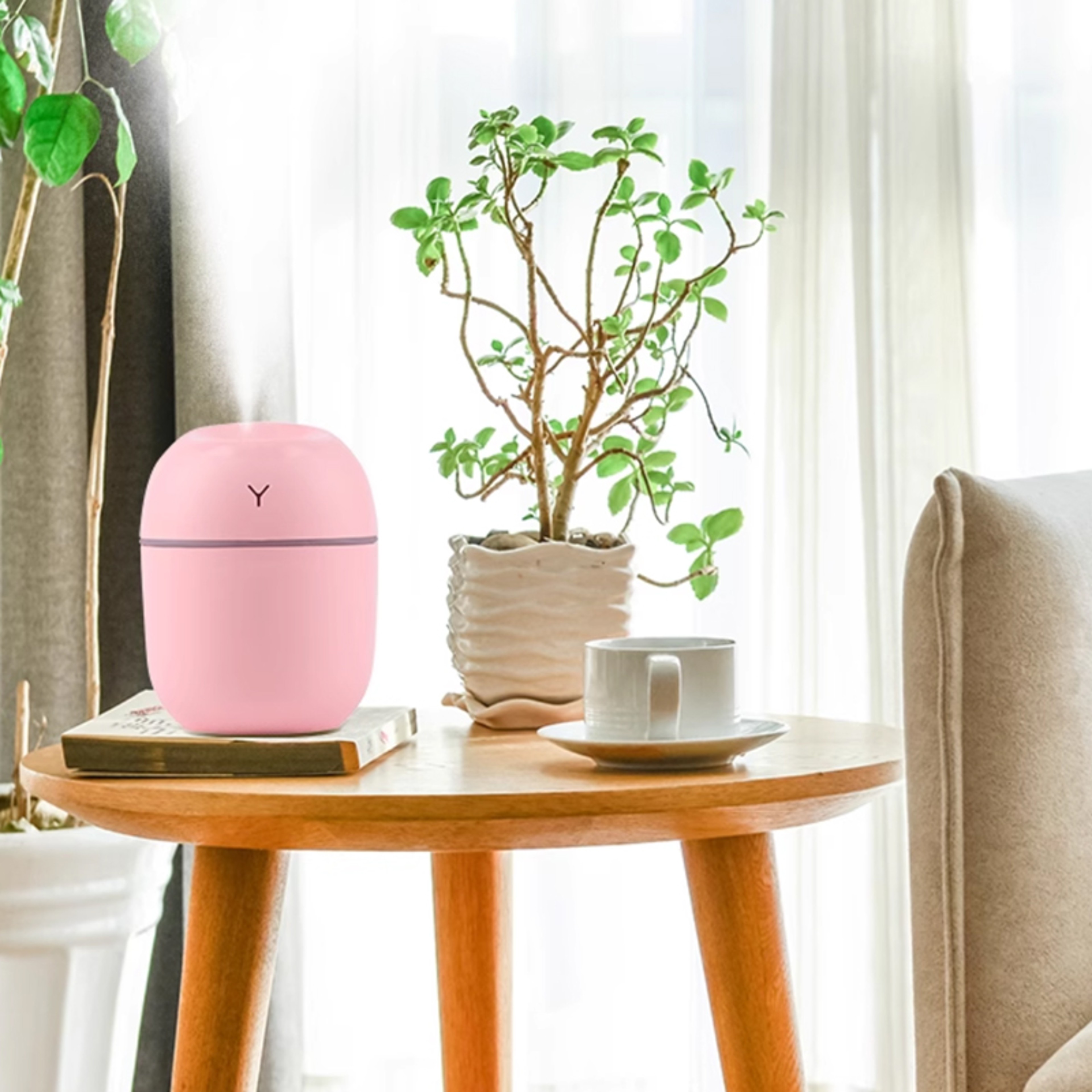Mini Humidifier Car Purifier, Silent Multifunctional Air Purifier for Home and Car Use – view 4