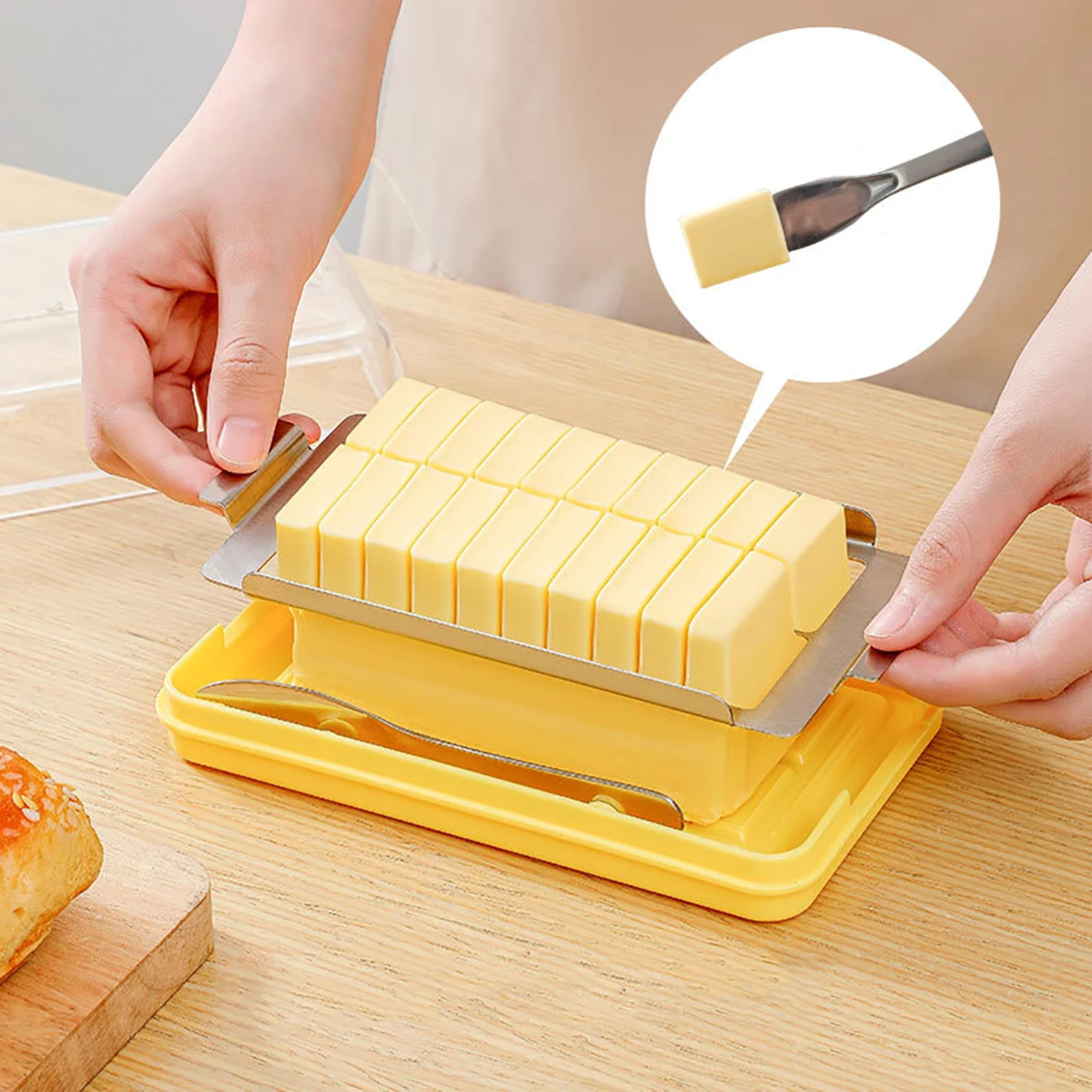 Frozen Butter Refrigerator Crisper Box New Cheese Butter Cutting Storage Container 0
