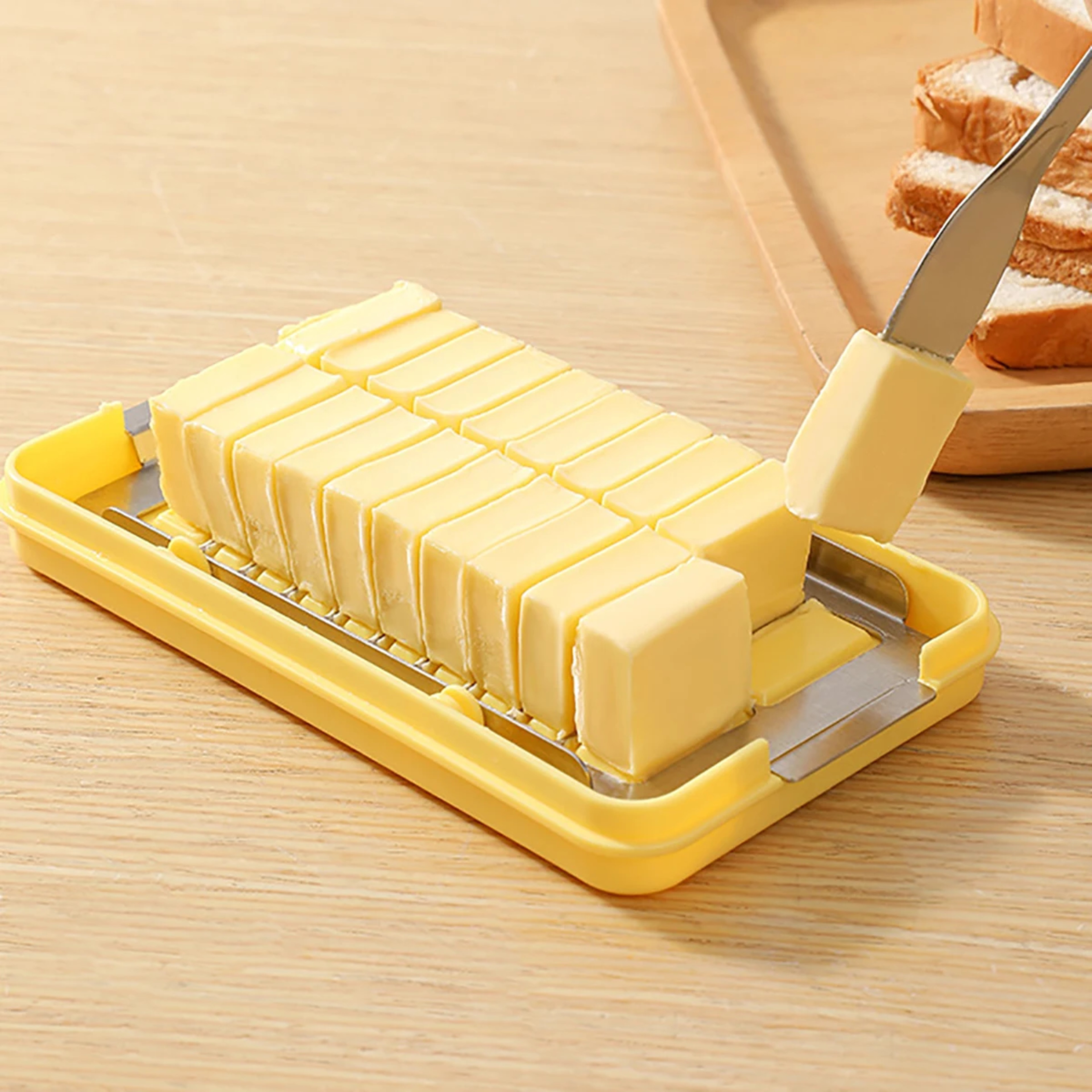 Frozen Butter Refrigerator Crisper Box New Cheese Butter Cutting Storage Container 3