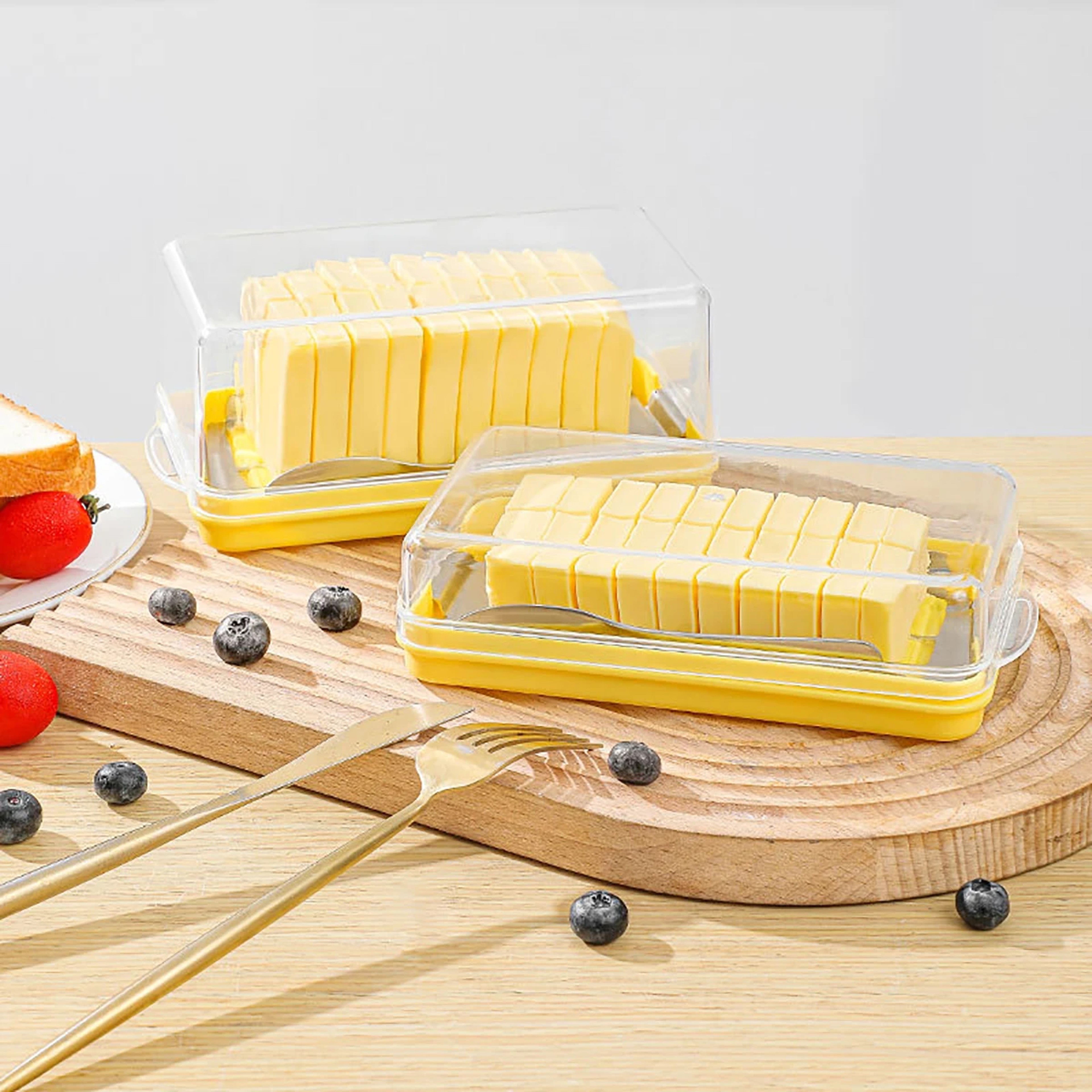 Frozen Butter Refrigerator Crisper Box New Cheese Butter Cutting Storage Container 5