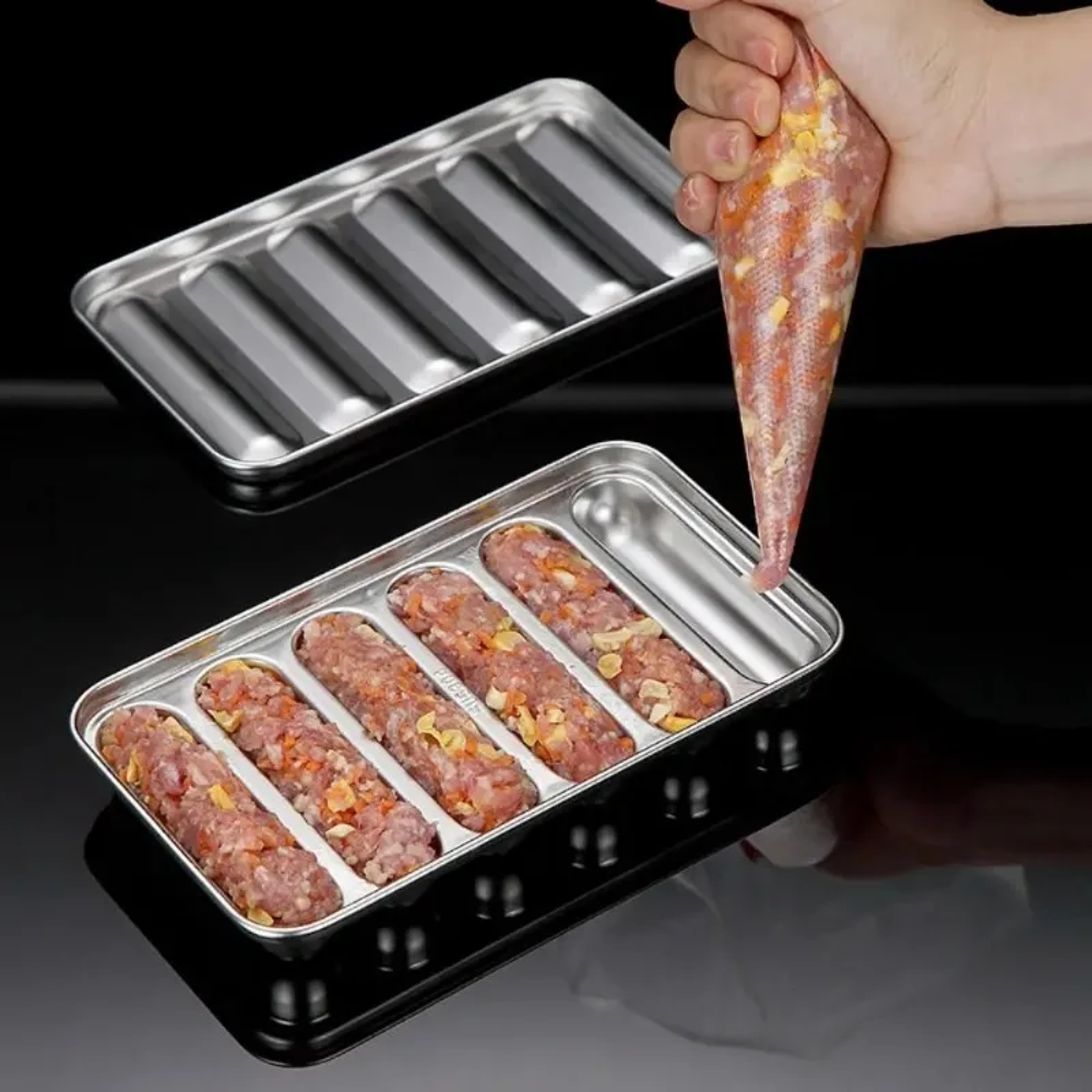 DIY Sausage Maker Stainless Steel Mold Handmade Ham Sausage Mould For Hot Dogs And Kitchen Use 3