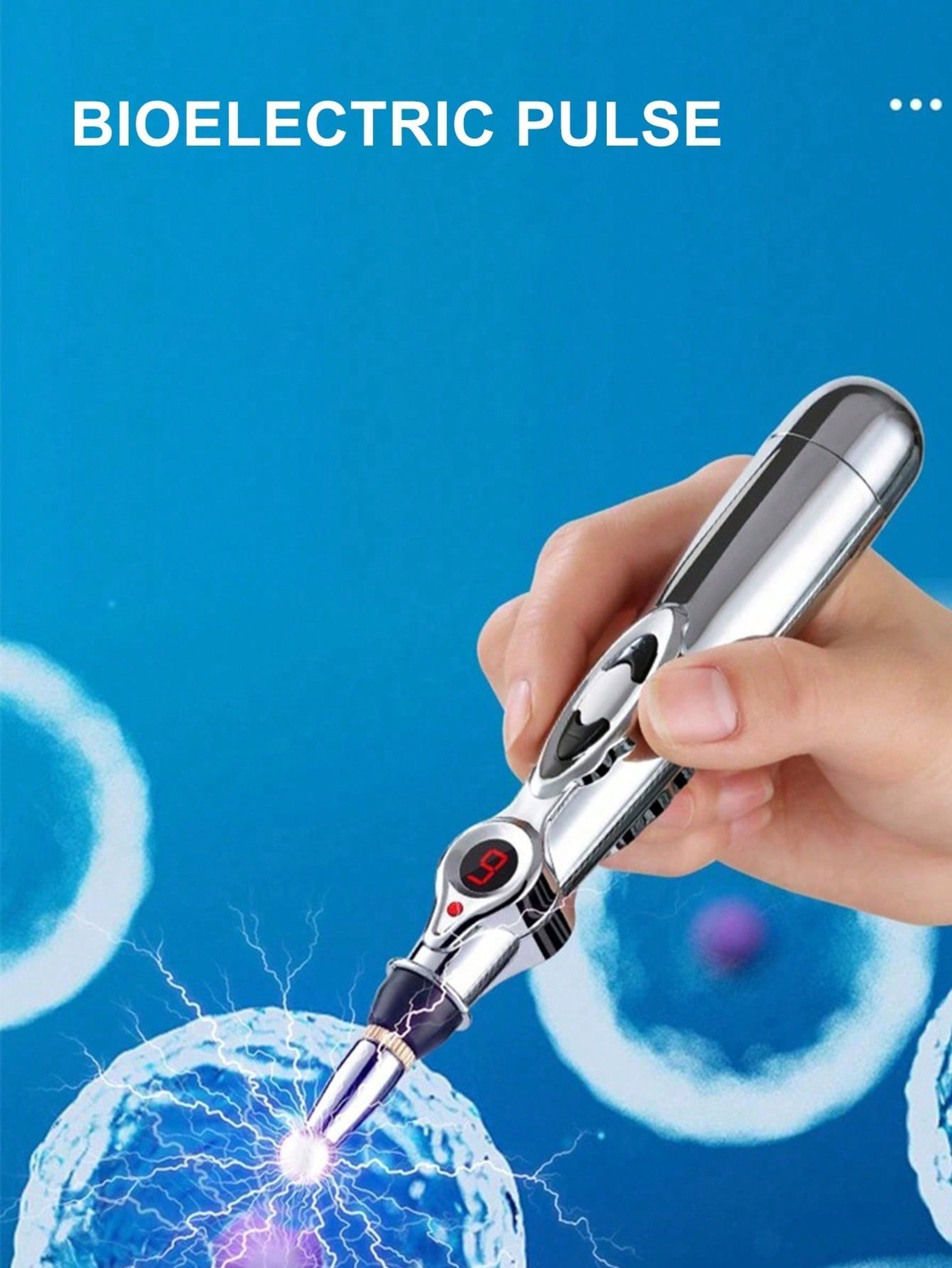 Pain Relief Electronic Acupuncture Pen Meridian Massage For Energy Battery Powered 1