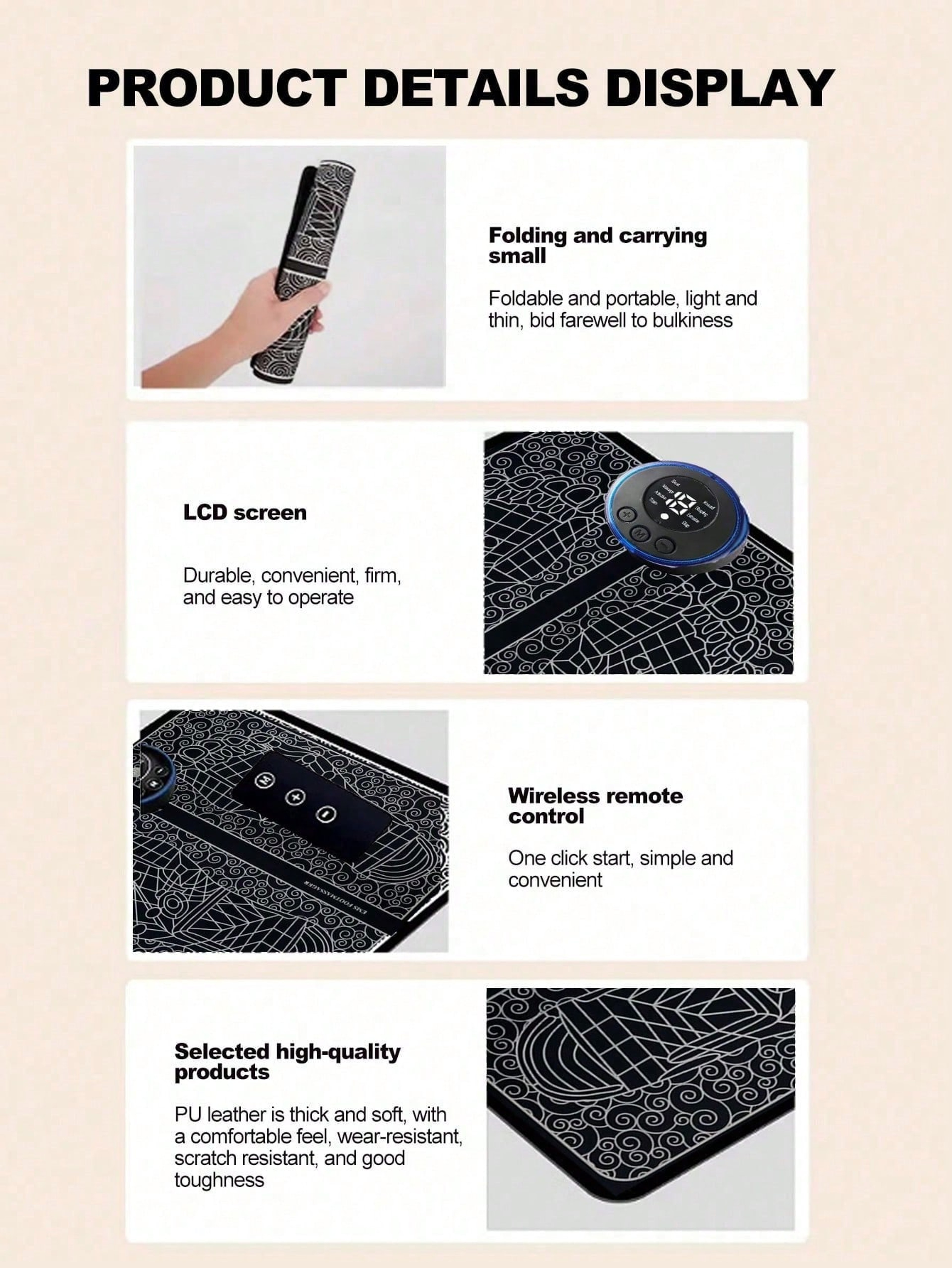 EMS Foot Massage Machine Foot Massager Pulse Device For Acupoint Therapy 4