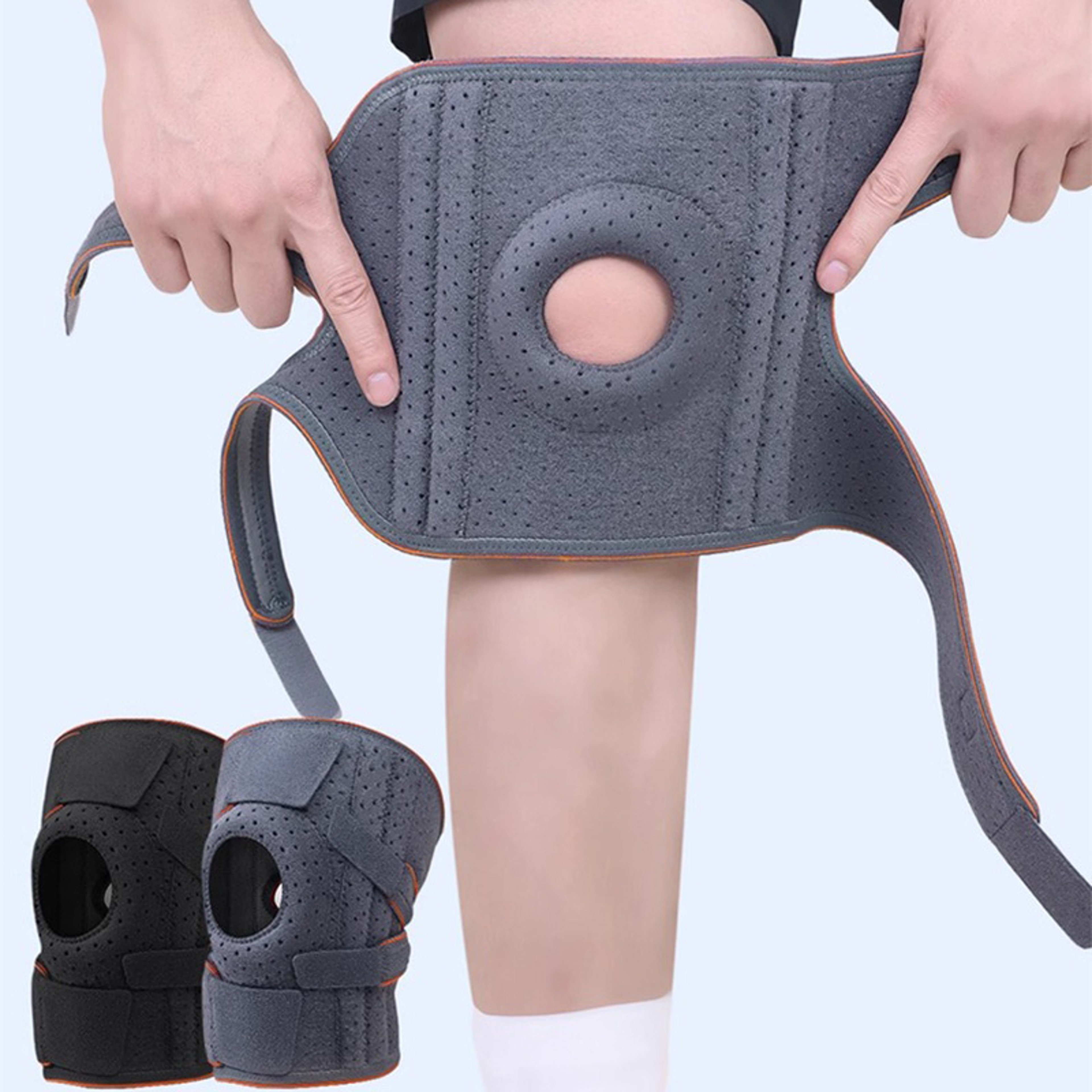 Patella Gel Knee Brace Side Stabilizers Support Maximum Knee Pain Relief Fast Recovery For Men And  1