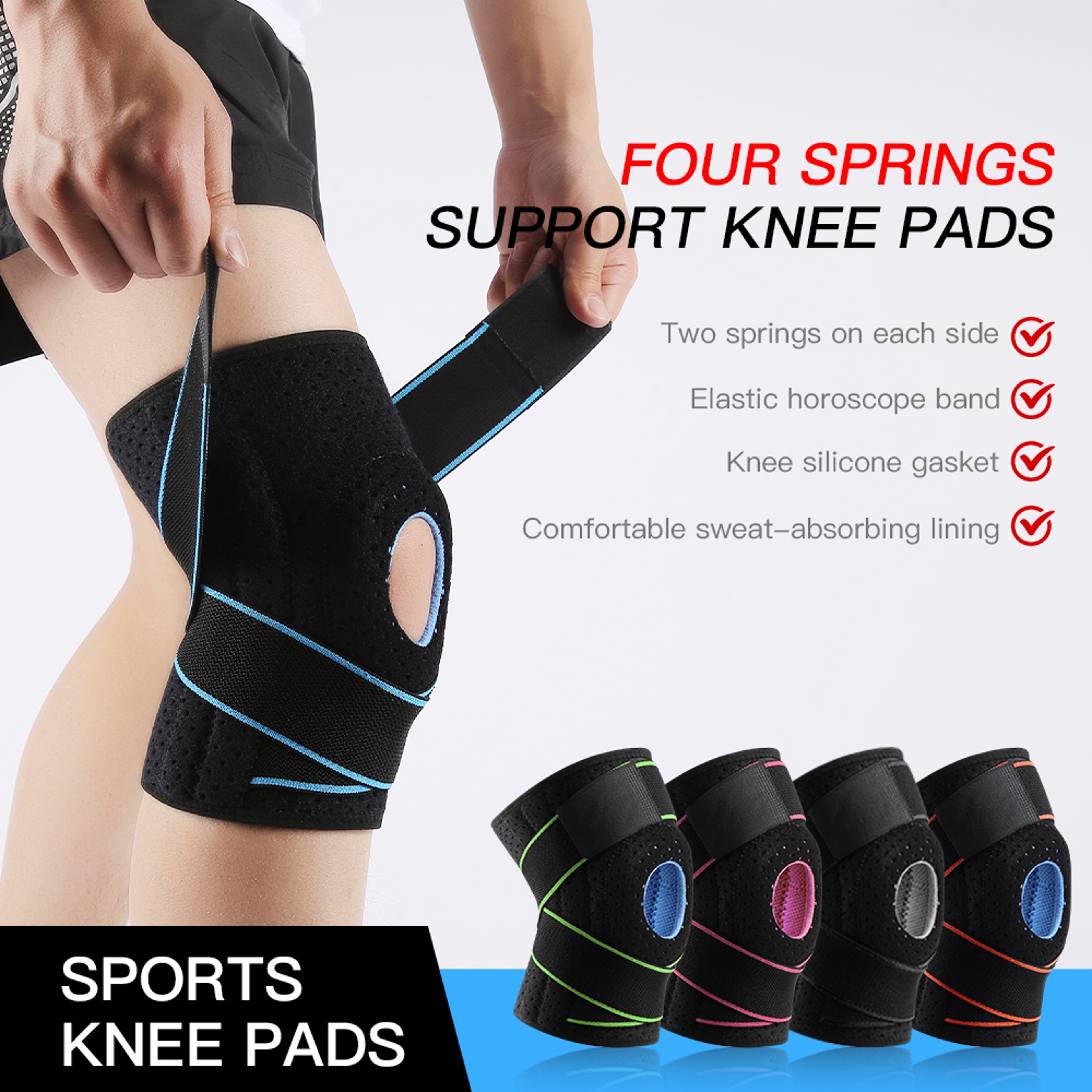 Patellar Tendon Support Strap Compression Knee Brace For Meniscus Tear Women Men Knee Pain Relief 0