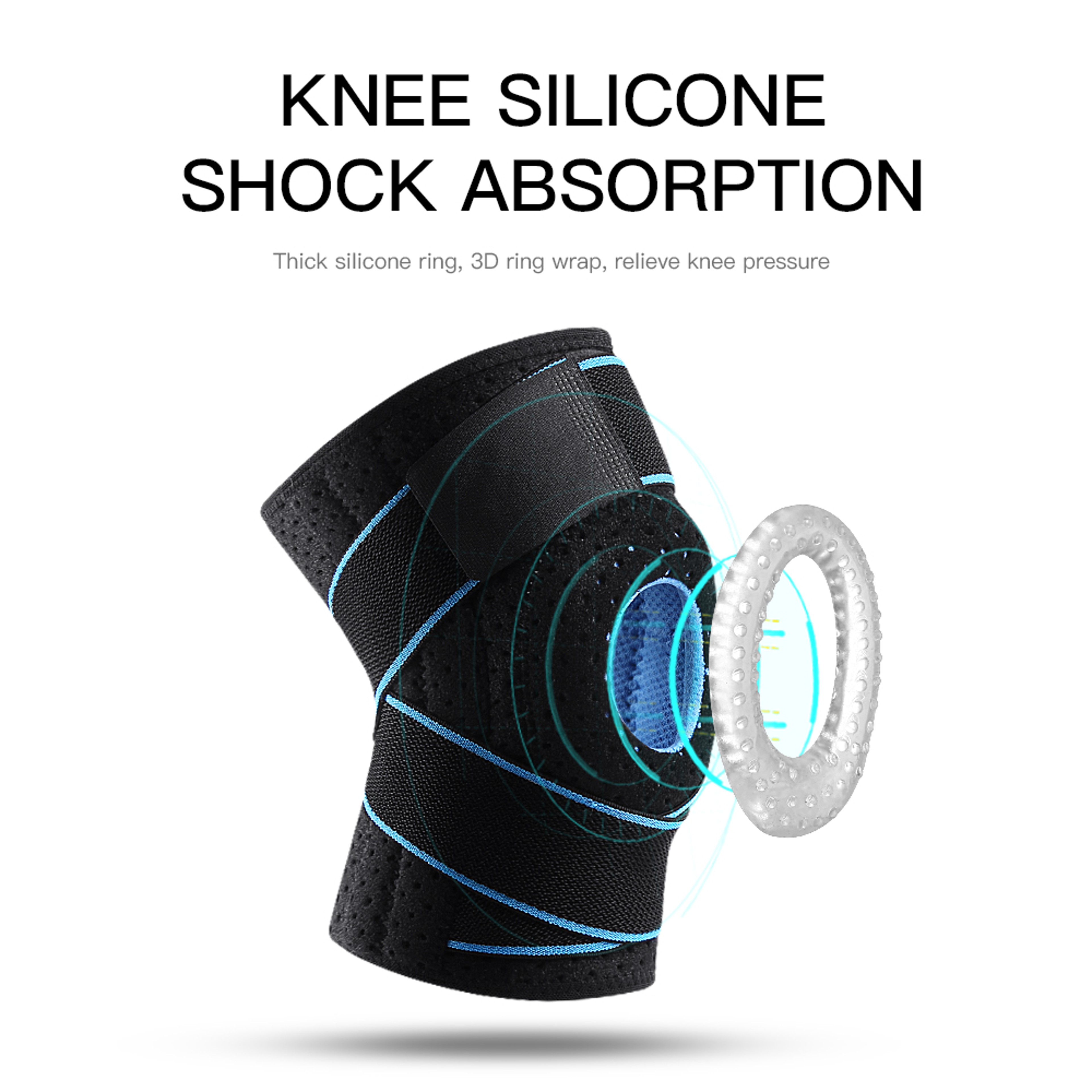 Patellar Tendon Support Strap Compression Knee Brace For Meniscus Tear Women Men Knee Pain Relief 3