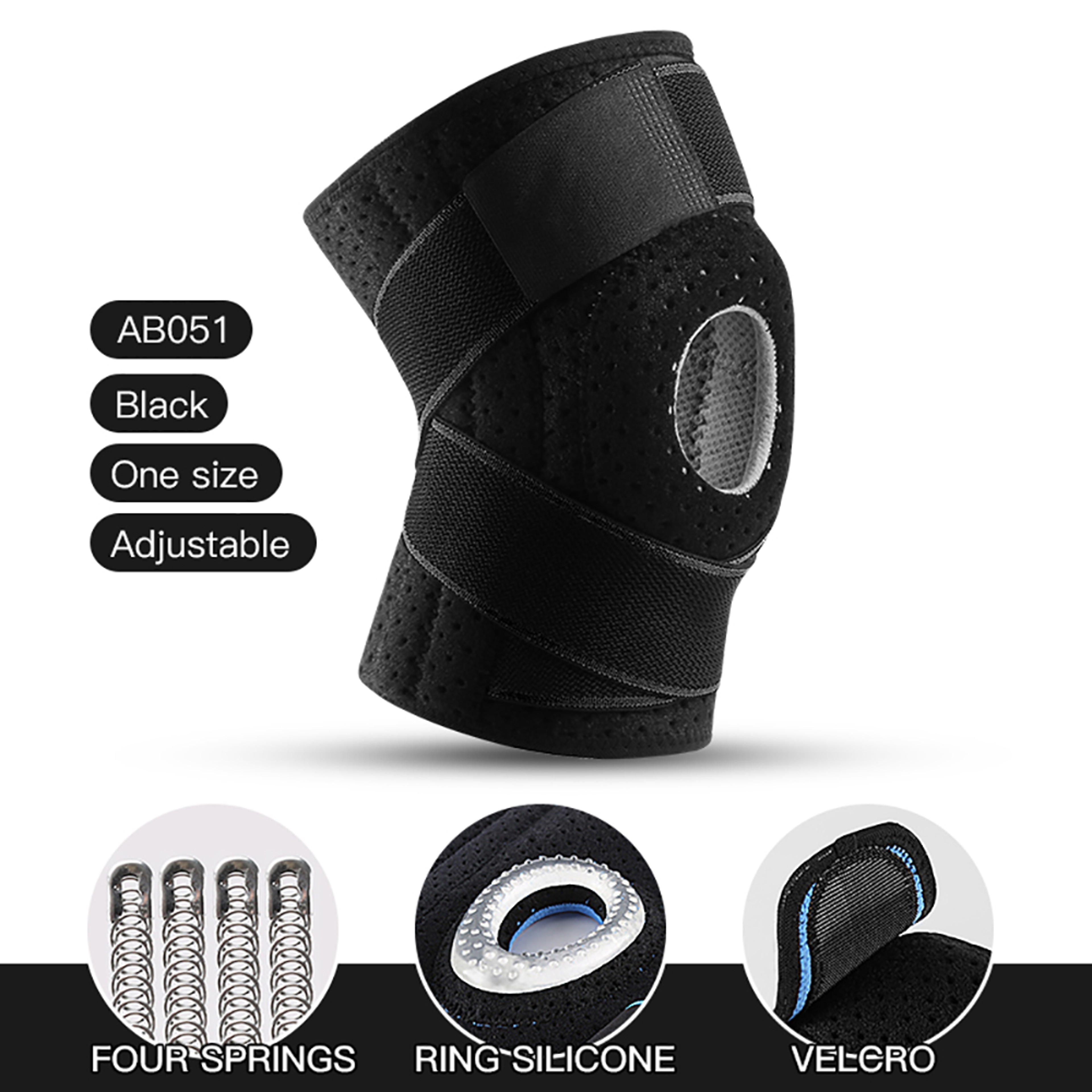 Patellar Tendon Support Strap Compression Knee Brace For Meniscus Tear Women Men Knee Pain Relief 5