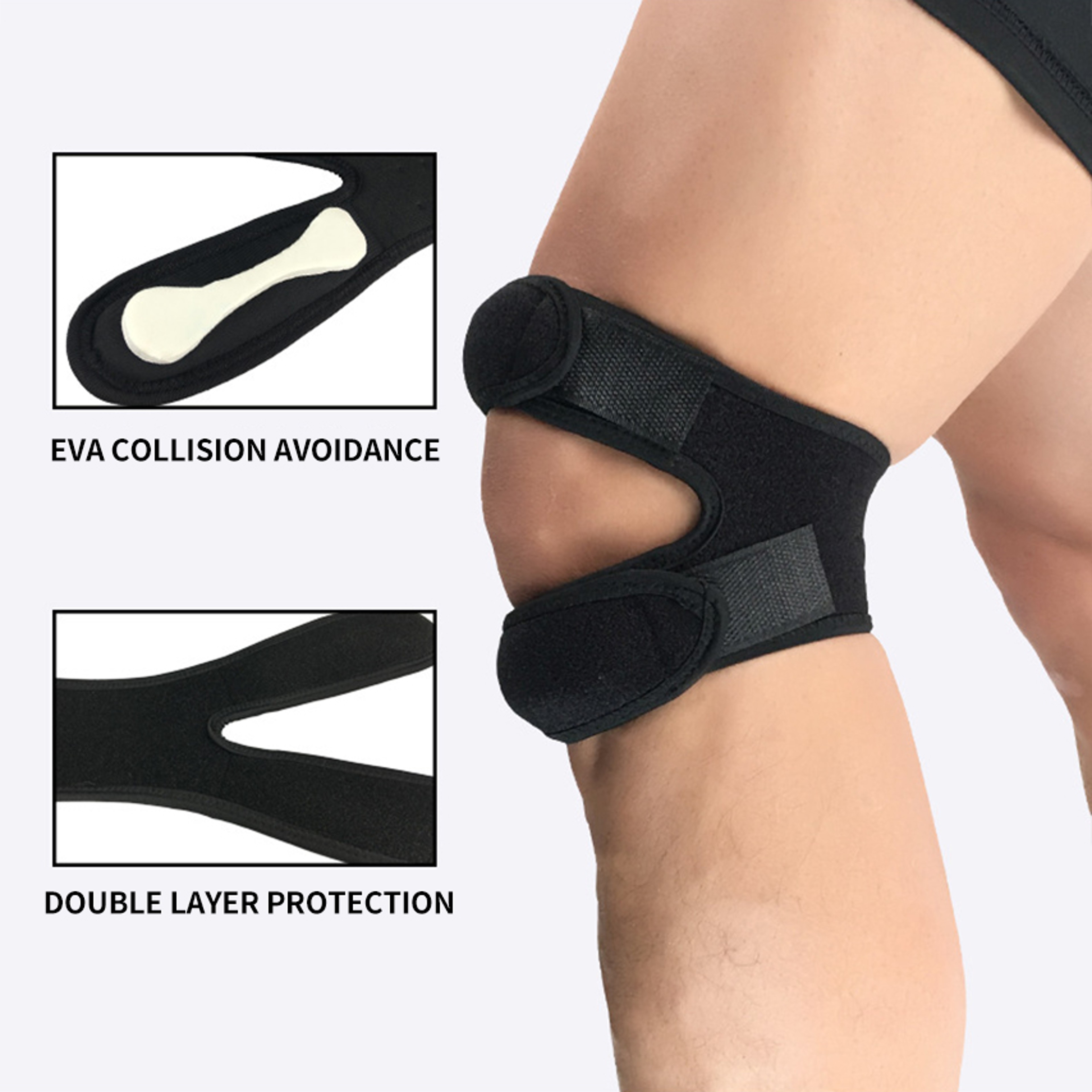 Compression Knee Support Sports Patellar Band Running Meniscus Protection Knee Band For Active Use 6