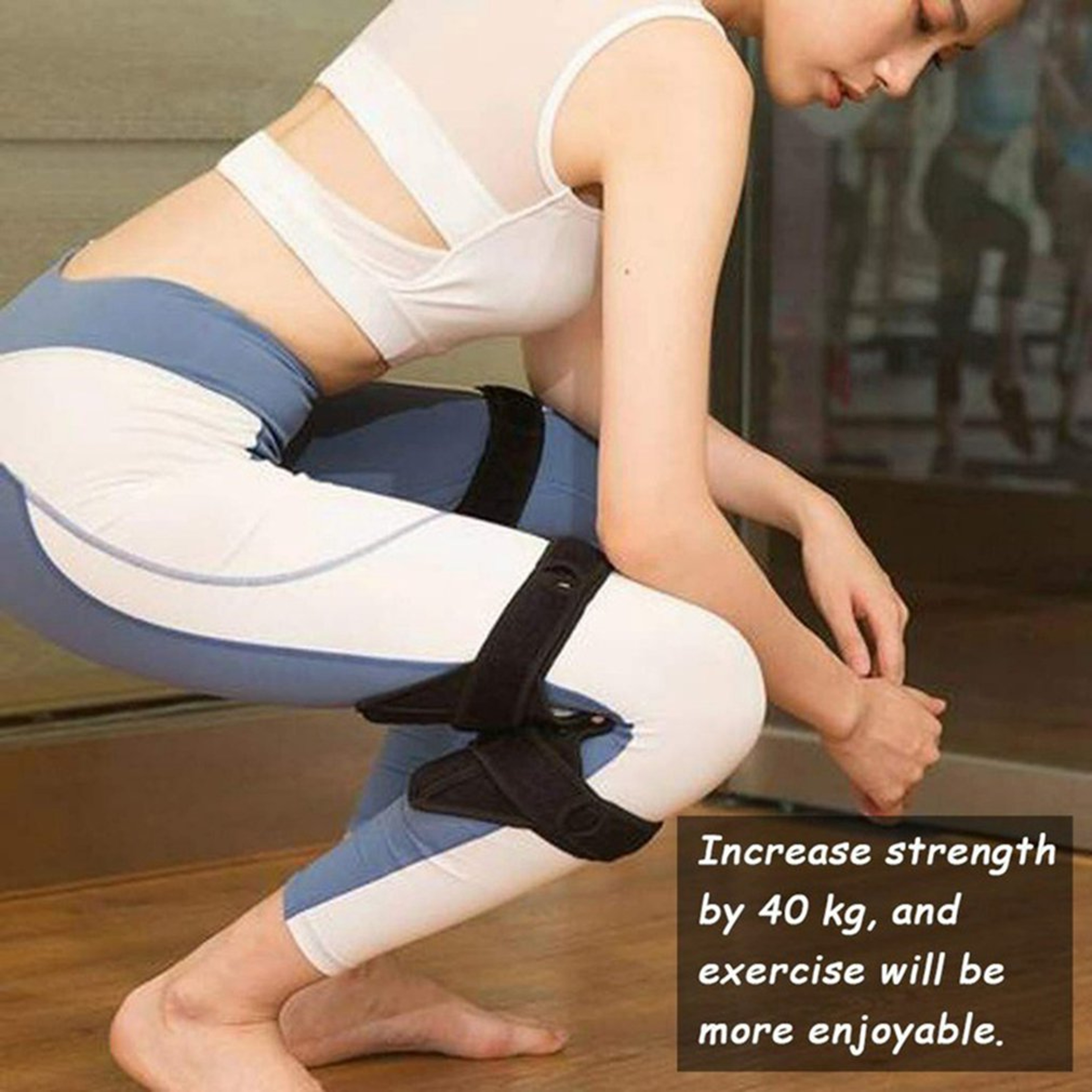 Breathable Joint Support Knee Pads, Non-slip Lift Knee Booster, Pain Relief, Stabilizer – view 3