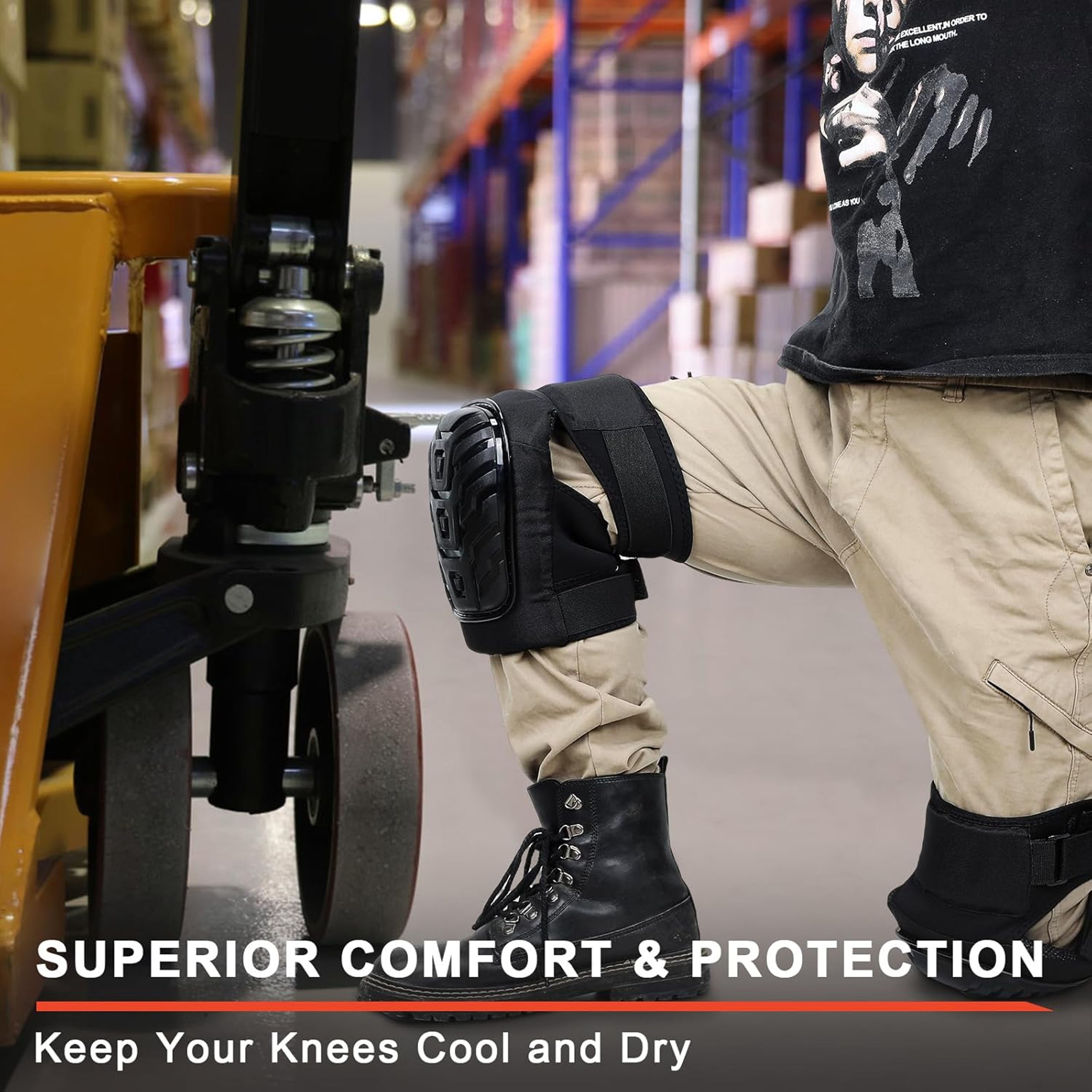 Heavy Duty Foam Padding Gel Construction Knee Pads Professional Knee Pads For Work With Strong Doub 1