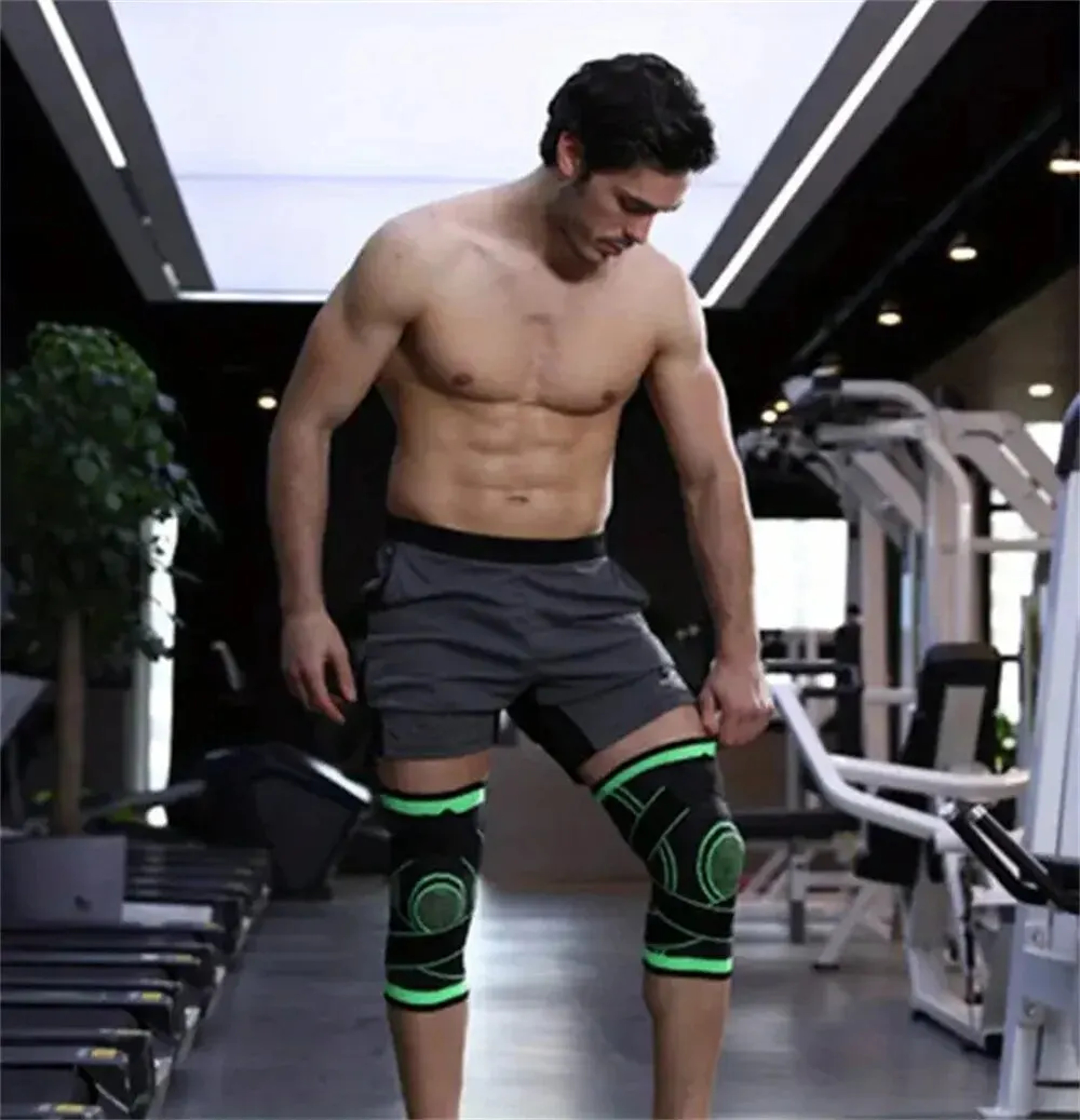Elastic Knee Pad For Men Sports Brace Support For Fitness Basketball Volleyball Cycling Protector 0
