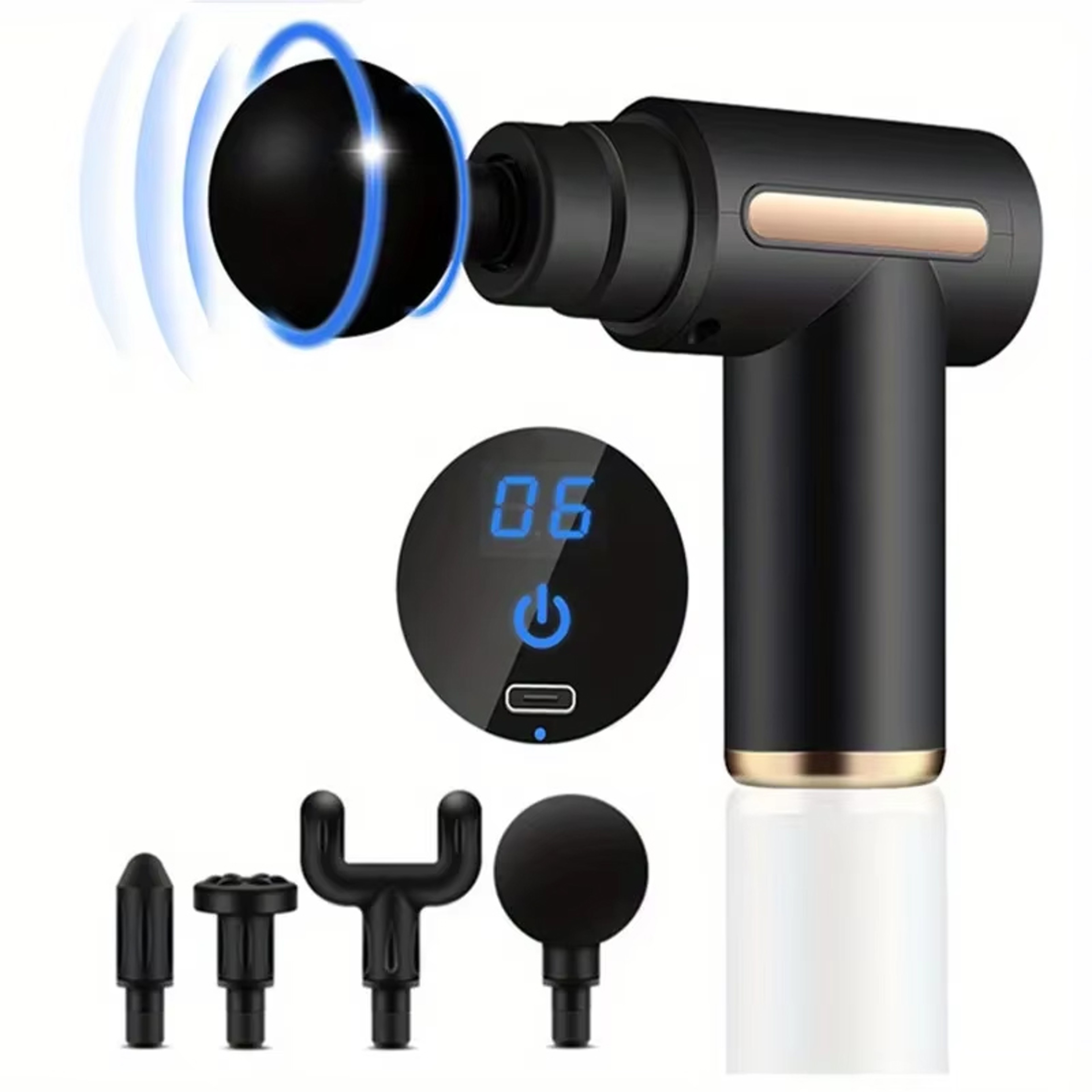 Ultra Compact Elegant Design Deep Tissue Percussion Massager For Body Neck Back 1