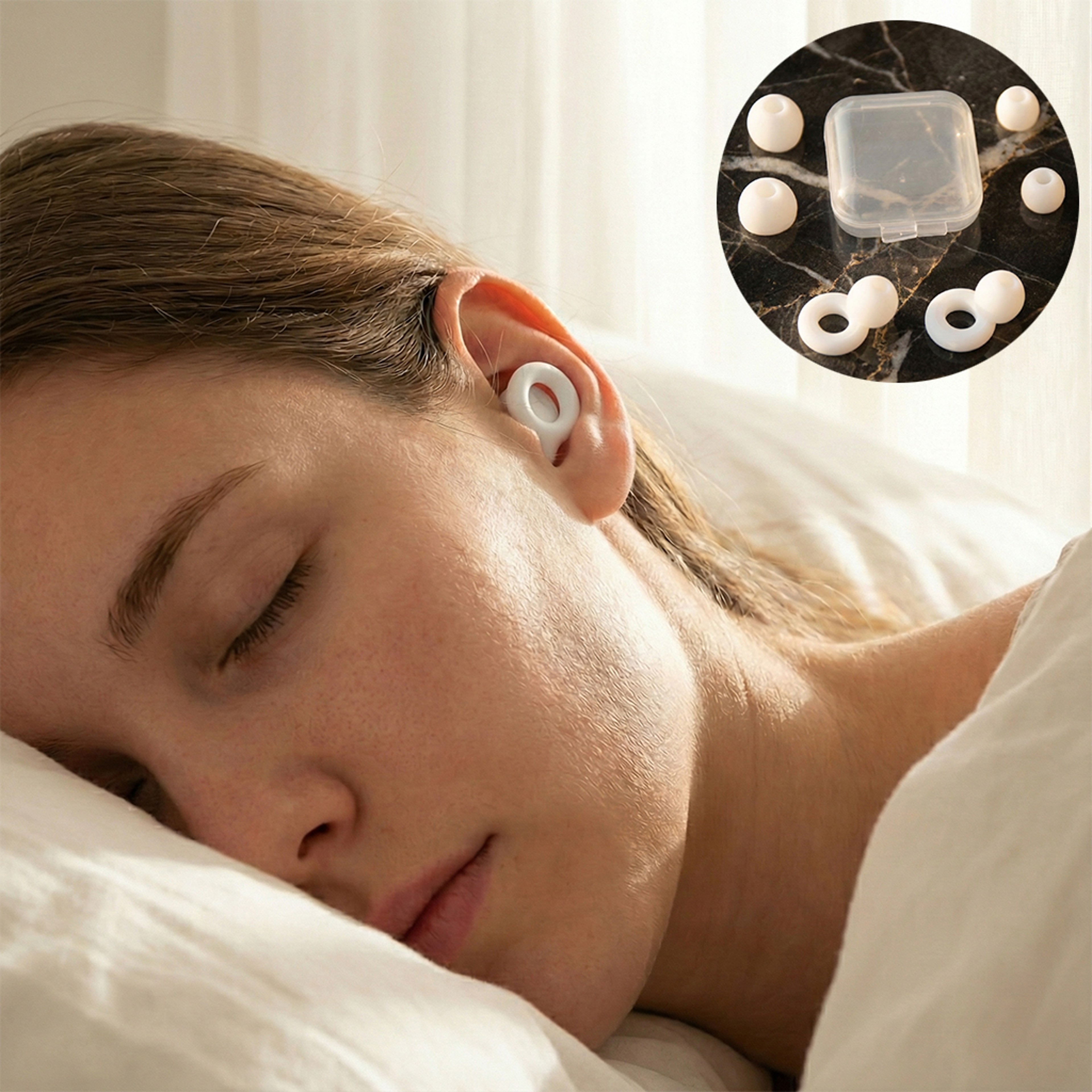 Swimming Earplugs Antinoise Soundproof Antislip Sleep Earplugs For Surfing Noise Blocking Ear Prote 0