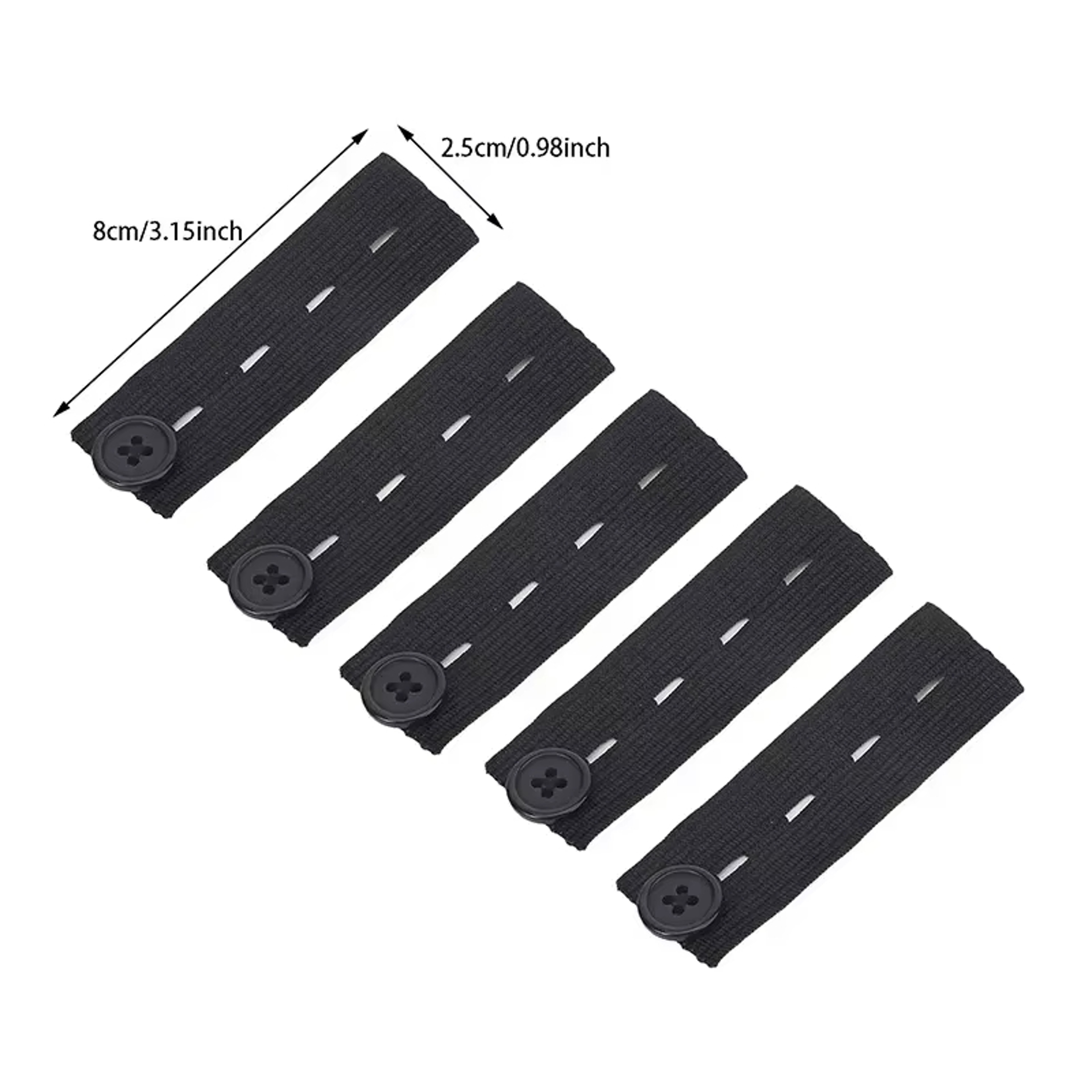 Pant Extender Belt Unisex Waist Band Maternity Button Hooks DIY Garment Sewing Supplies 5