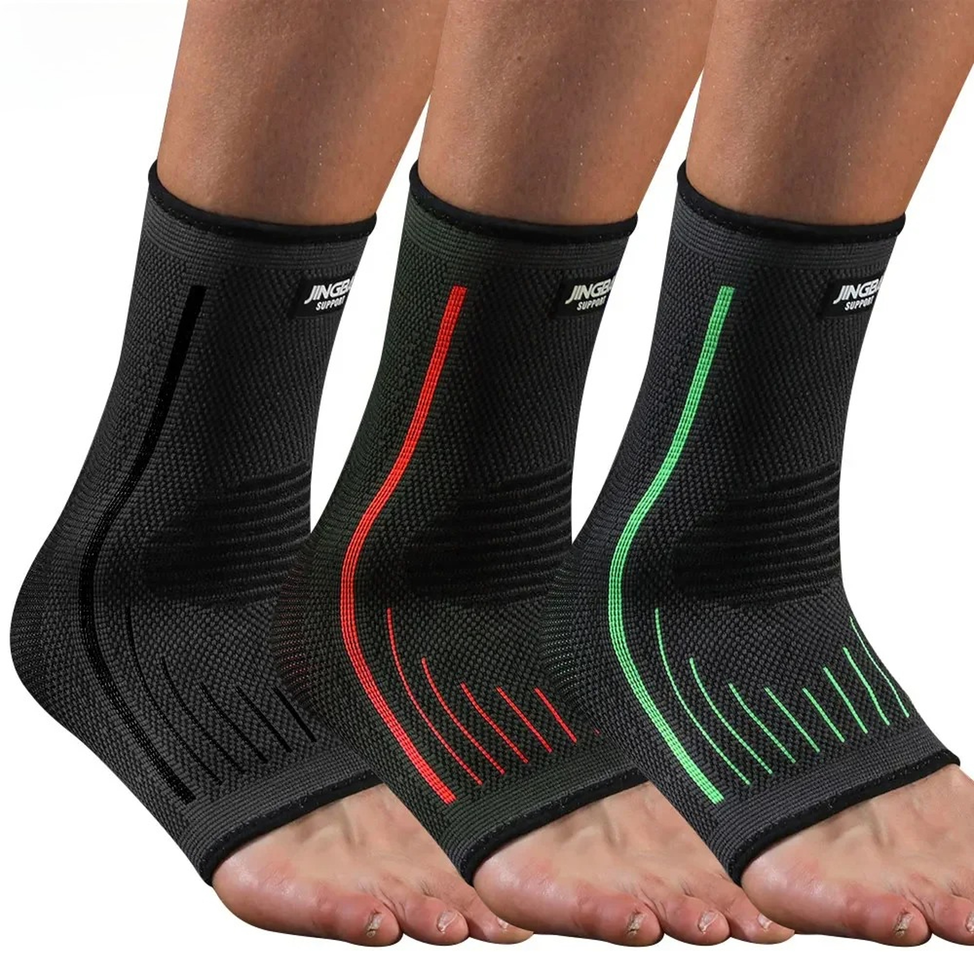 Elastic Ankle Support Brace Stabilizer, Breathable Compression Sleeve for Comfort – view 2