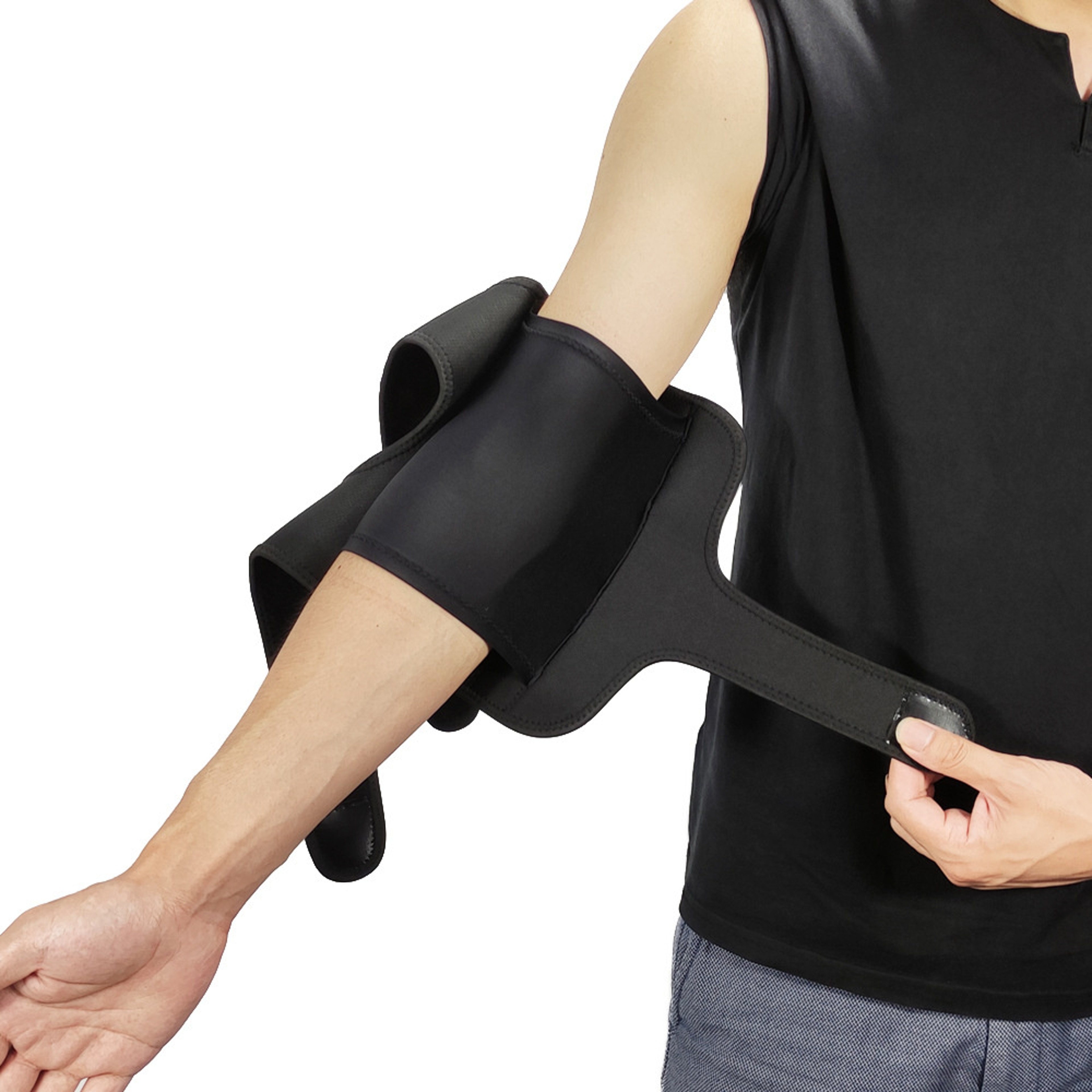 Night Elbow Sleep Support Stabilizer With Elbow Brace Guard 2 Removable Metal Splints For Tendoniti 2