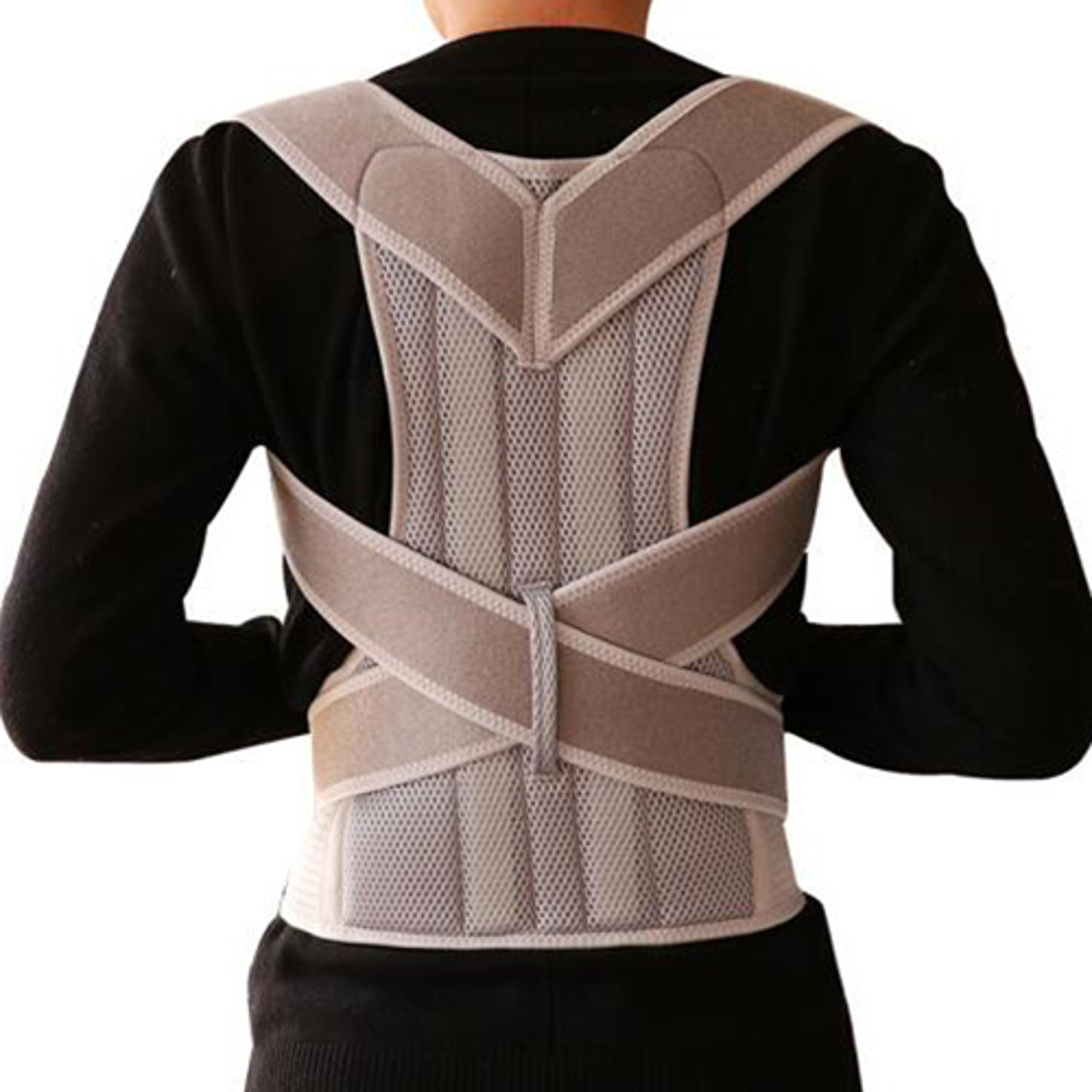 Posture Corrector With Medical Alloy Bar Neoprene Back Brace For Shoulder And Spine Support 8