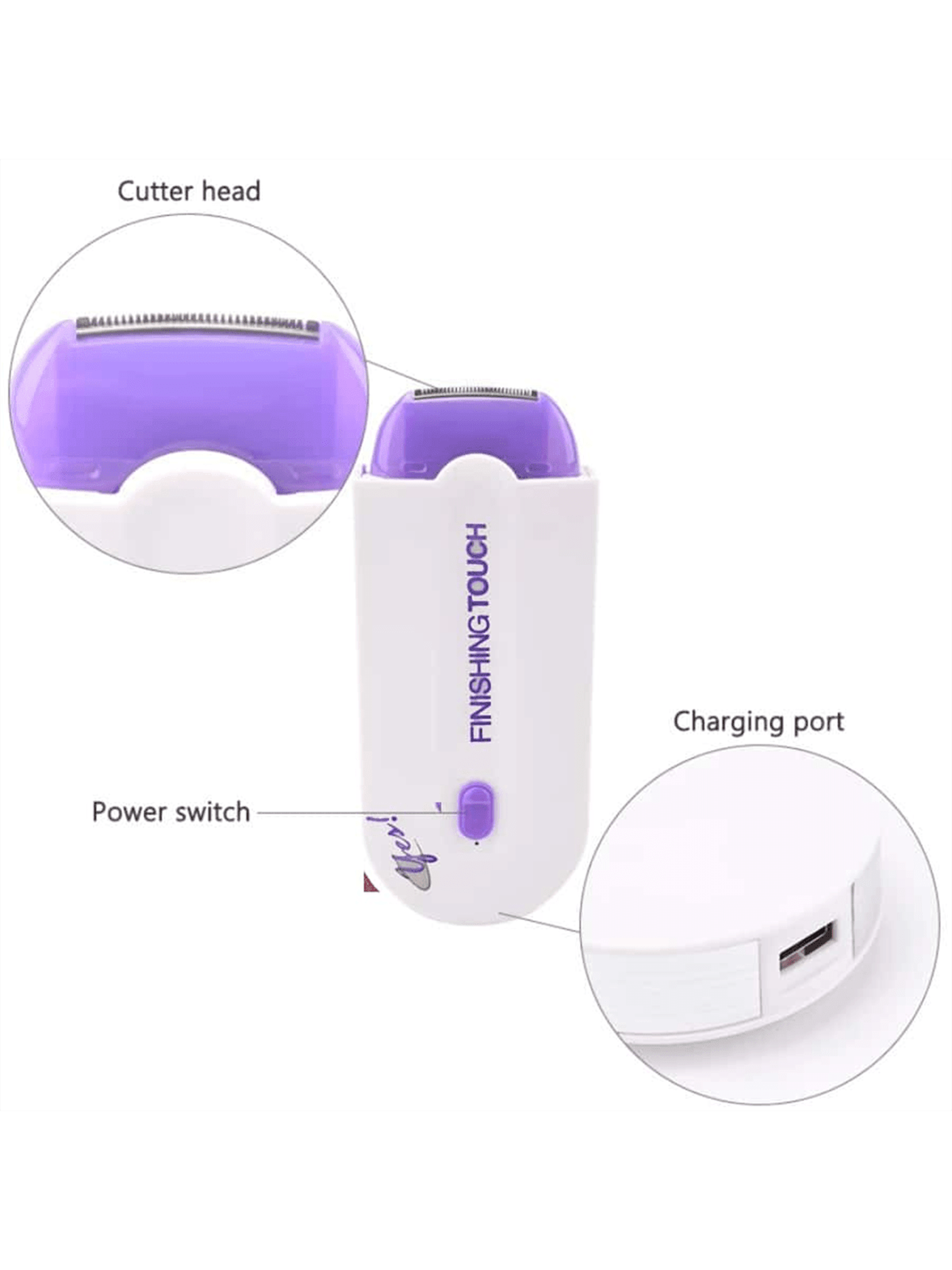 Electric Shaver for Women, Hair Removal Device for Facial, Leg, Bikini, Body & Hand – view 2